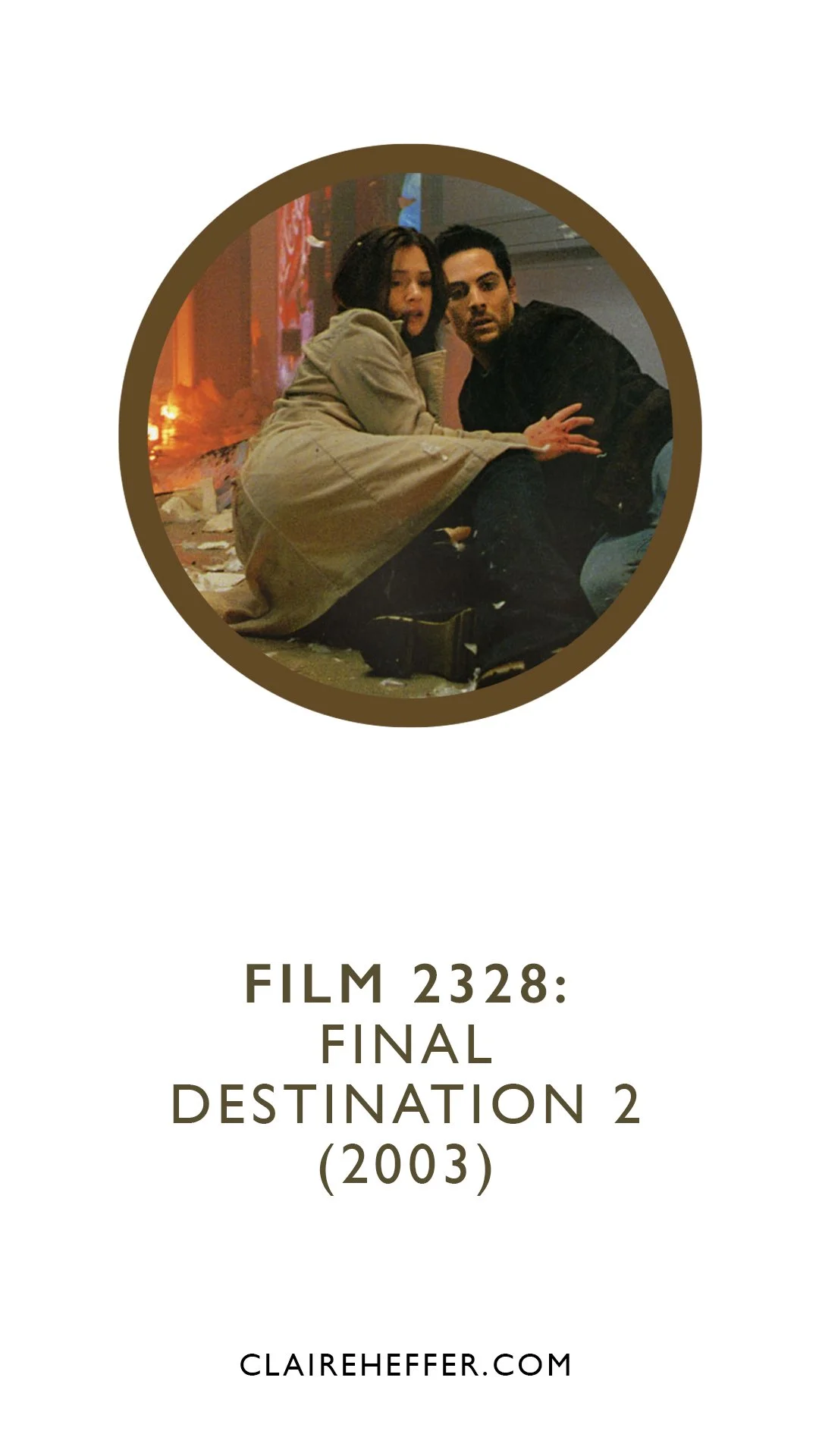 FILM 2328: FINAL DESTINATION 2&nbsp;(2003)