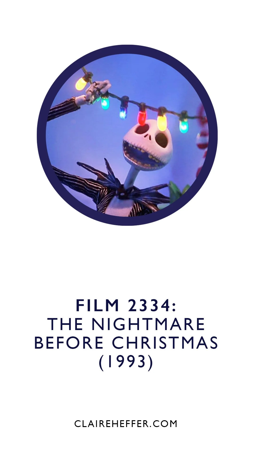 FILM 2336: THE NIGHTMARE BEFORE CHRISTMAS&nbsp;(1993)