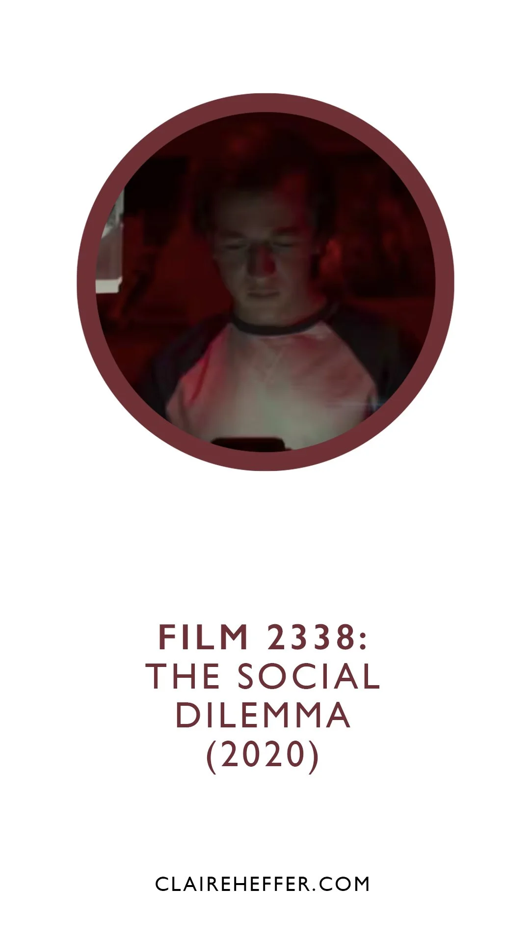 FILM 2338: THE SOCIAL DILEMMA (2020)