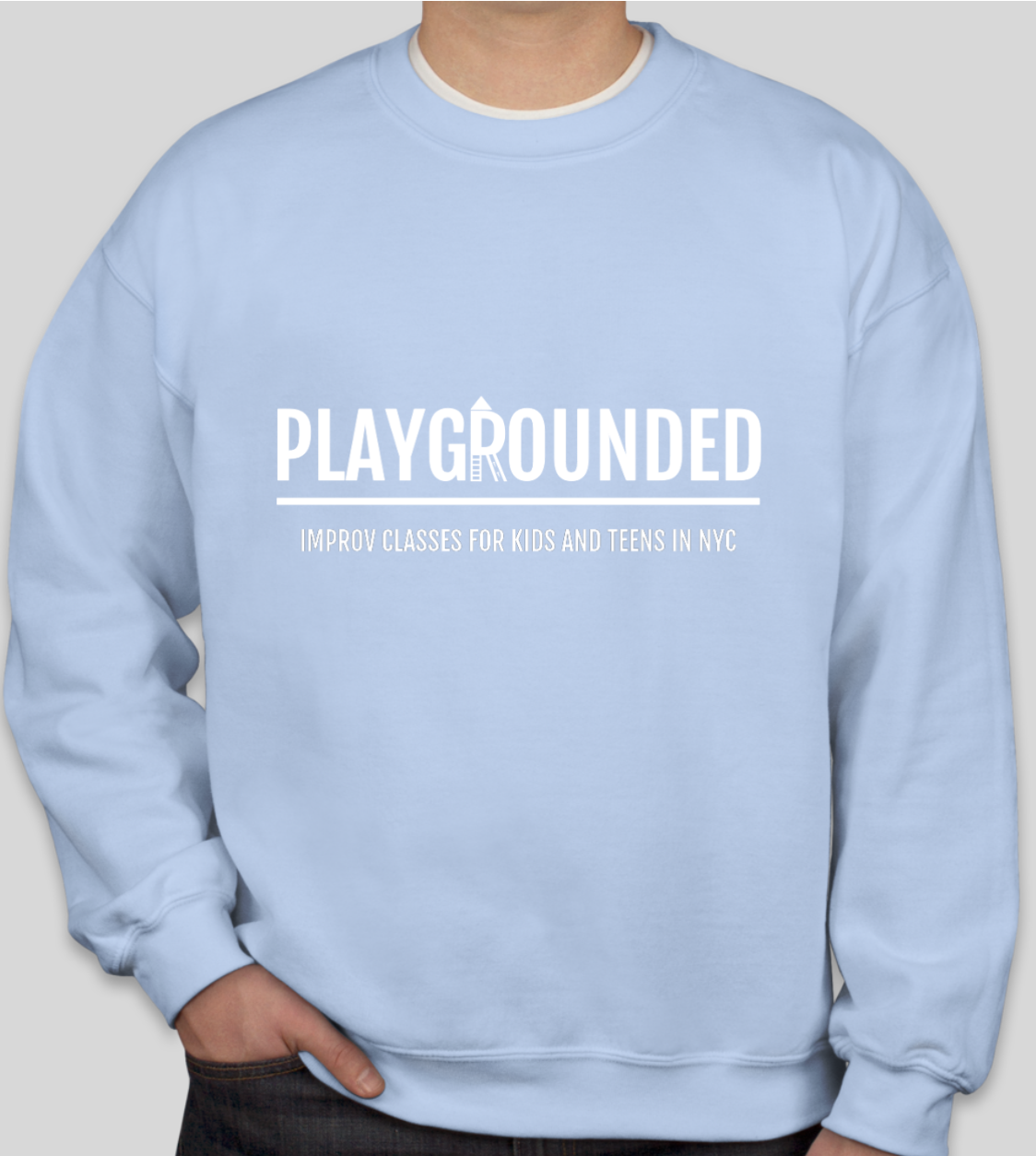 Light Blue Playgrounded Sweatshirt