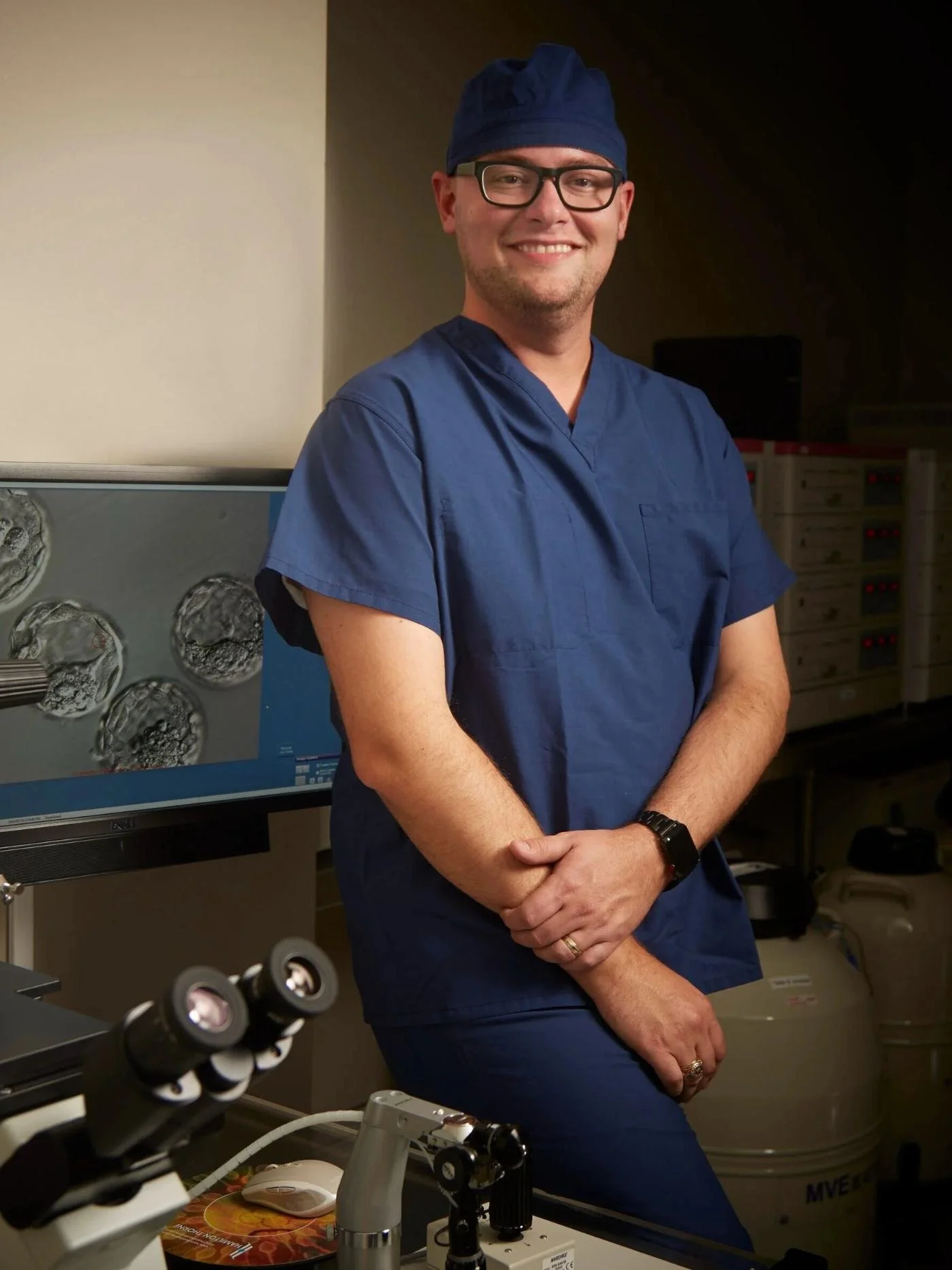 Michael Baker, PhD, embryology laboratory director and Embryo Connections advisor