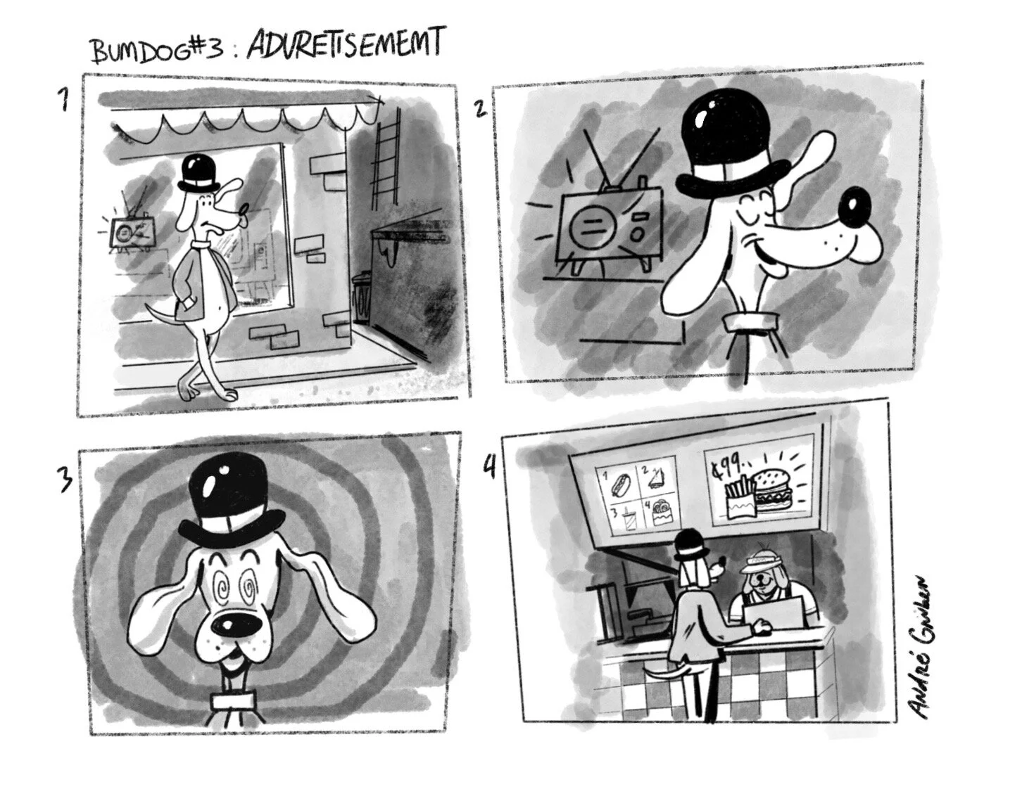 Storyboard for BUM DOG #3