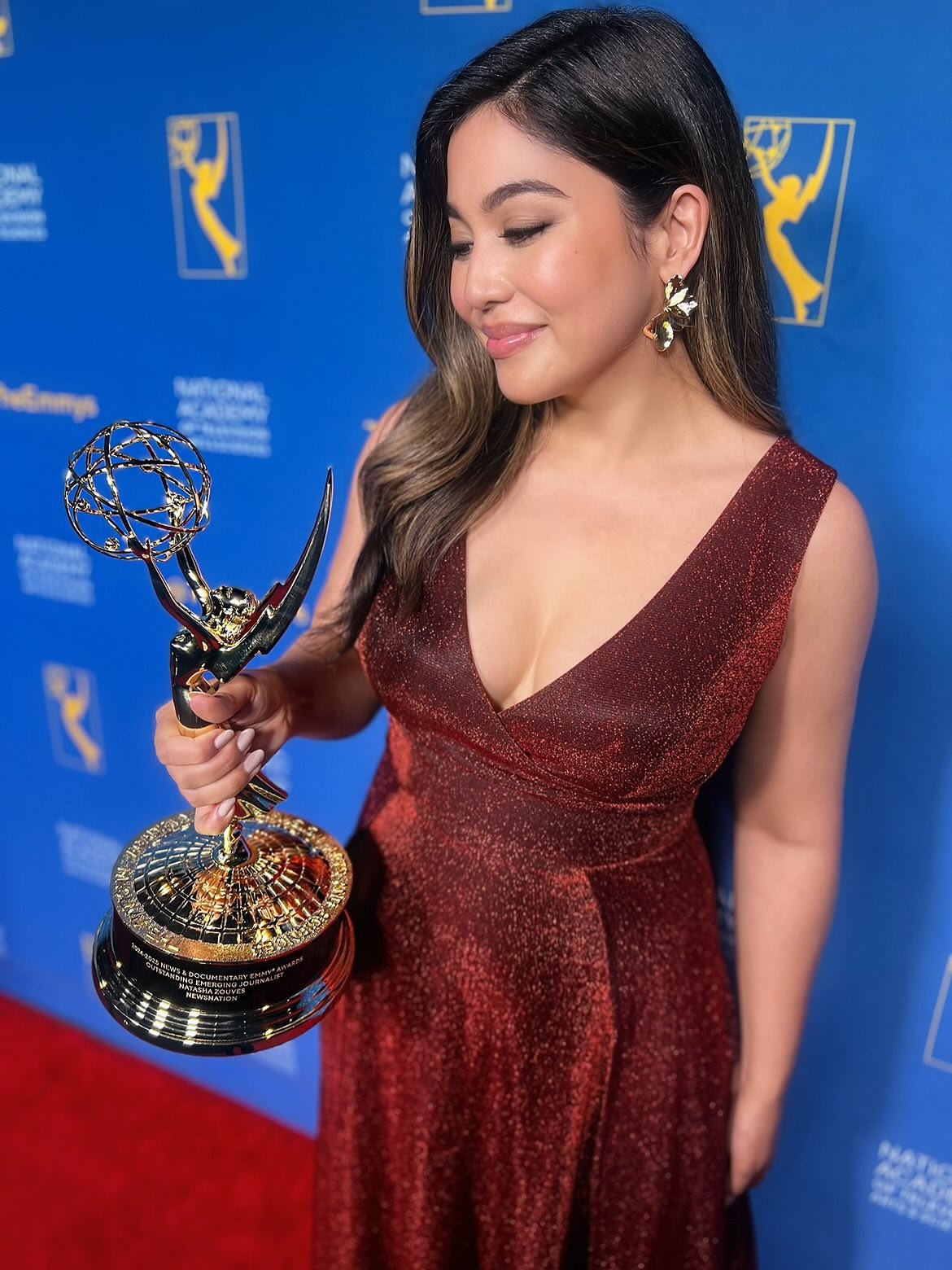 Mom and Dad, we did it! Can you tell this was a pinch me moment?

Beyond honored to have received the Emmy Award for &ldquo;Outstanding Emerging Journalist&rdquo; last night at the News and Documentary Emmys! I am the daughter of immigrants and it me