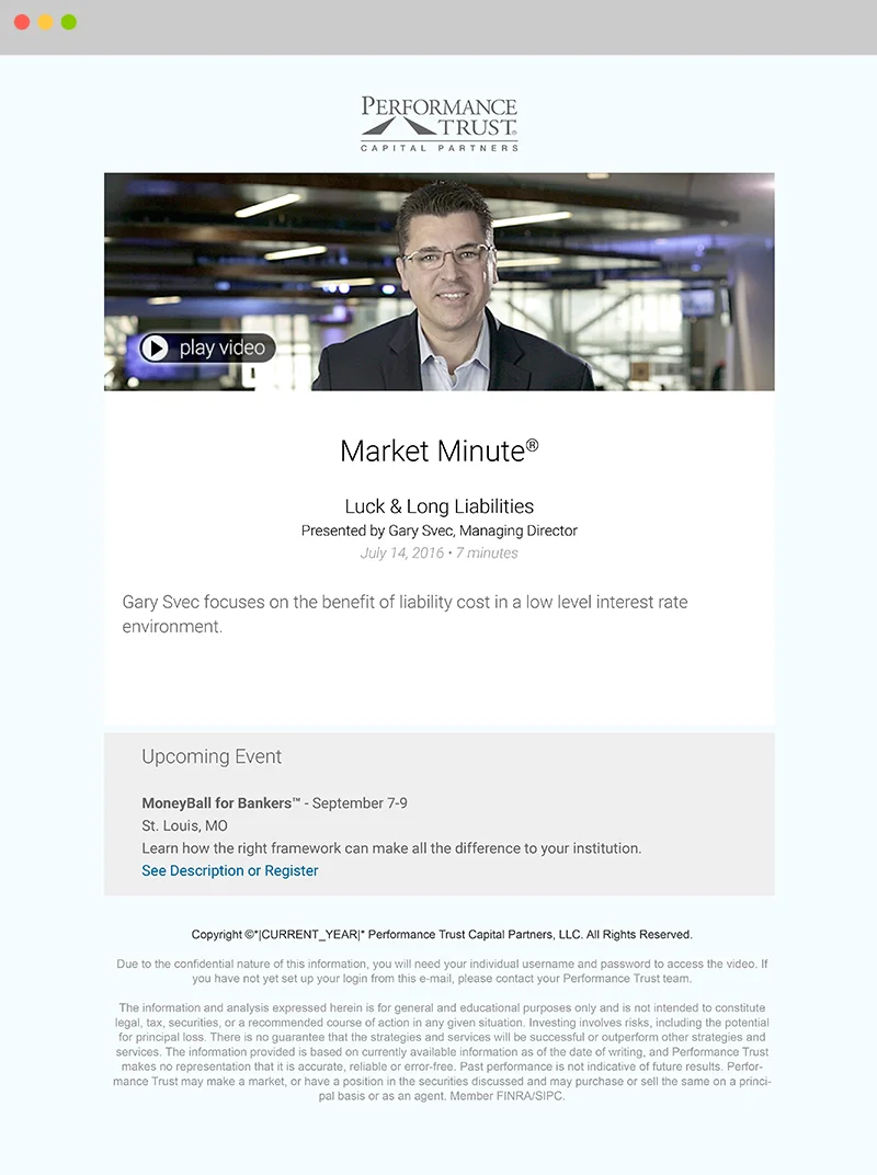Redesigned Email • 36.7% increase in open rate • 1.9% increase in CTR