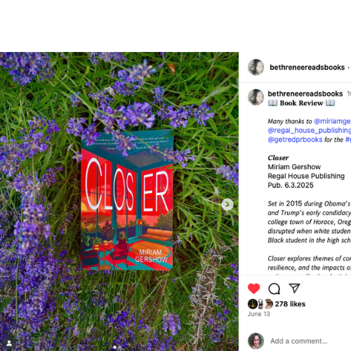 “Poignant and moving and insightful, I’ll be thinking about this one for a long time to come.”