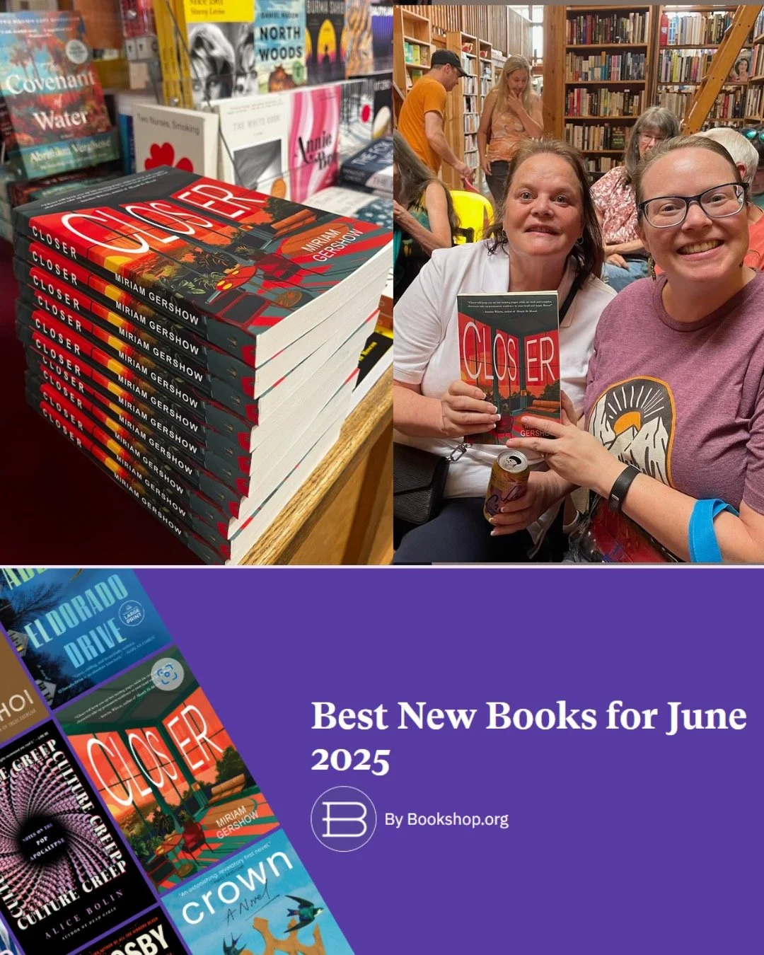 Happy first birthday, CLOSER! It takes a VILLAGE to launch a book into the world, and I am beyond grateful to @regal_house_publishing and all the readers, booksellers, conversation partners, schools, libraries, and book clubs who found their way to C