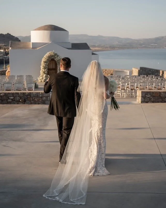 REAL BRIDE // Daisy looks incredible in gown no.3 from @septnewyork to her grecian wedding in Rhodes ✨
Photography @savvasargirou