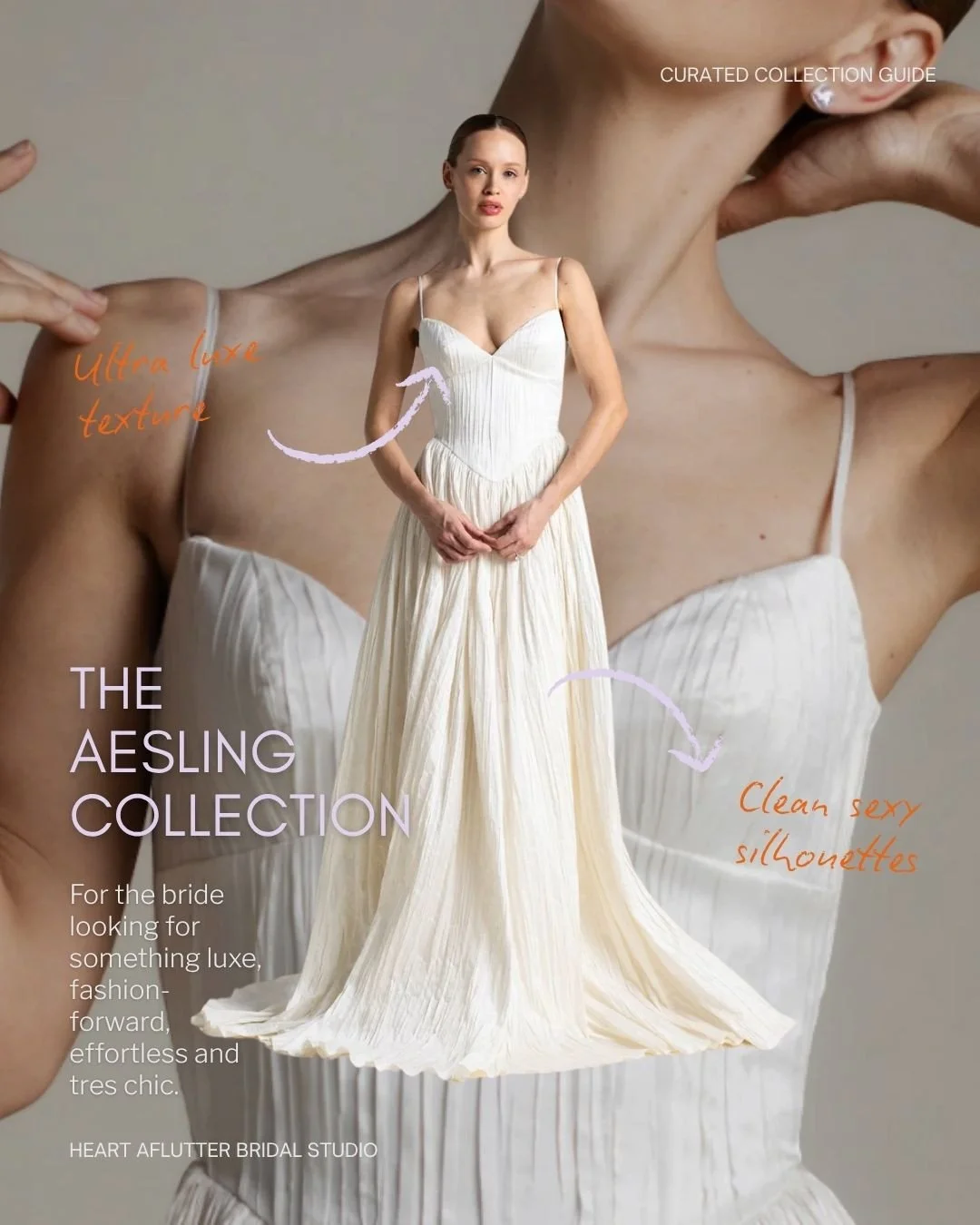 AESLING COLLECTION // ⁠The latest ⁠@aeslingbride is a firm favourite with our stylists and brides. It's the perfect collection for those looking for something elevated, chic but also understated and well-made. ⁠
⁠
Here are our favourites from the cur