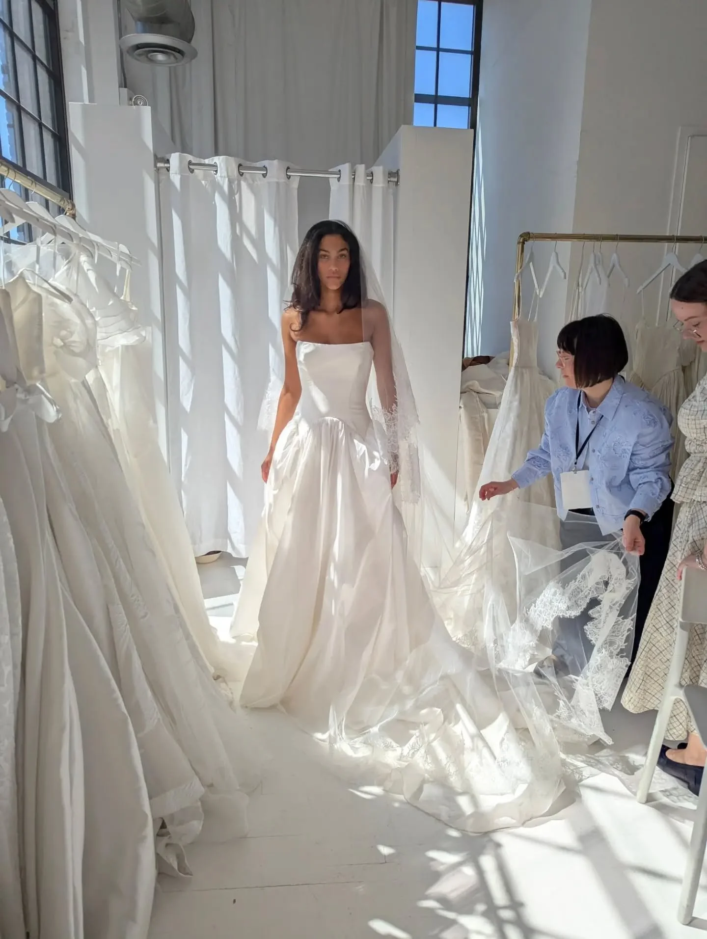 INTRODUCING INES // The brand new gown by @aeslingbride is finally coming to East London at the Heart Aflutter Bridal Studio. The new collection will drop on the 10th September - book in now to be the first to try her on.