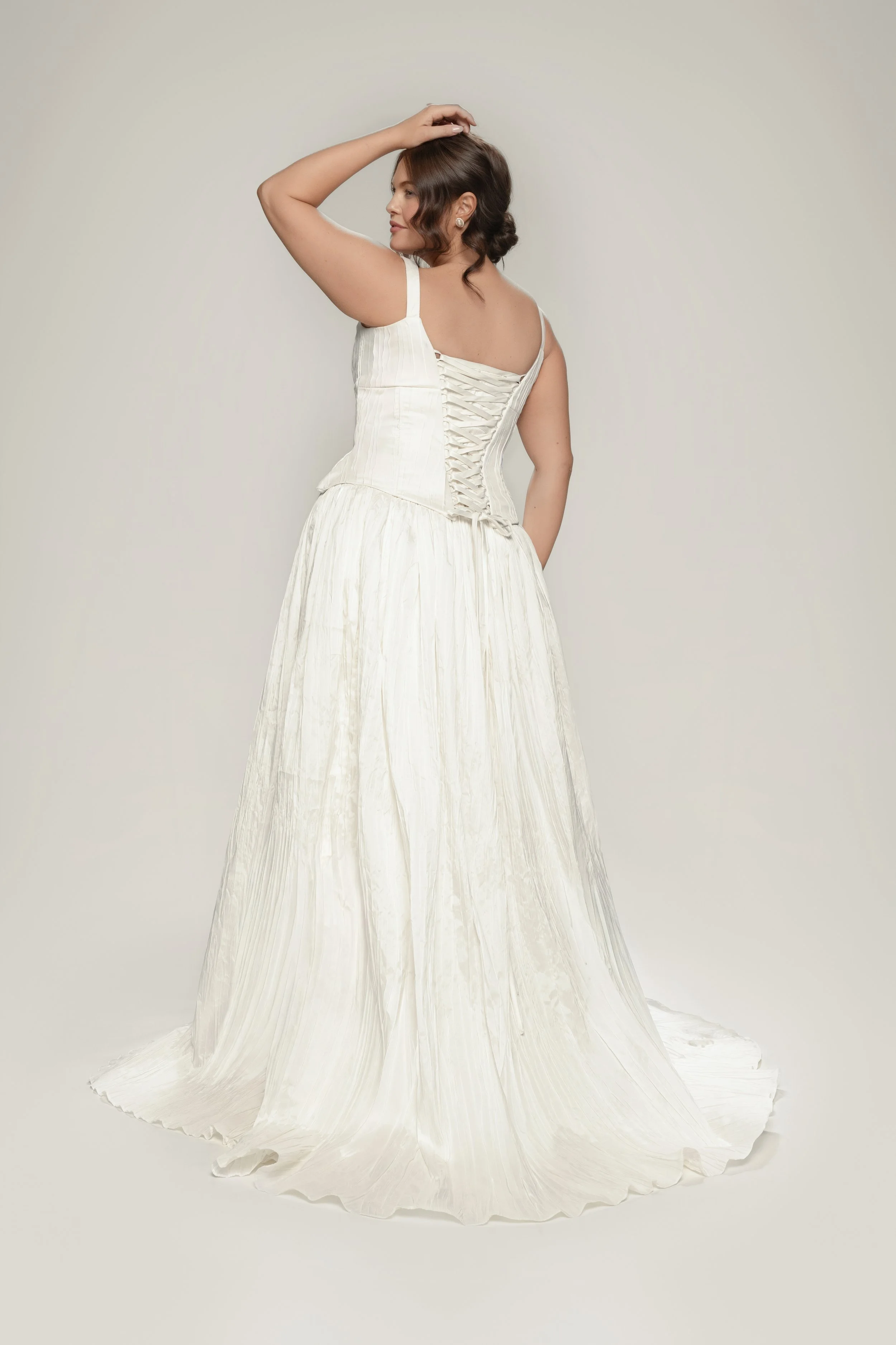 Valentina (pleated taffeta corset)