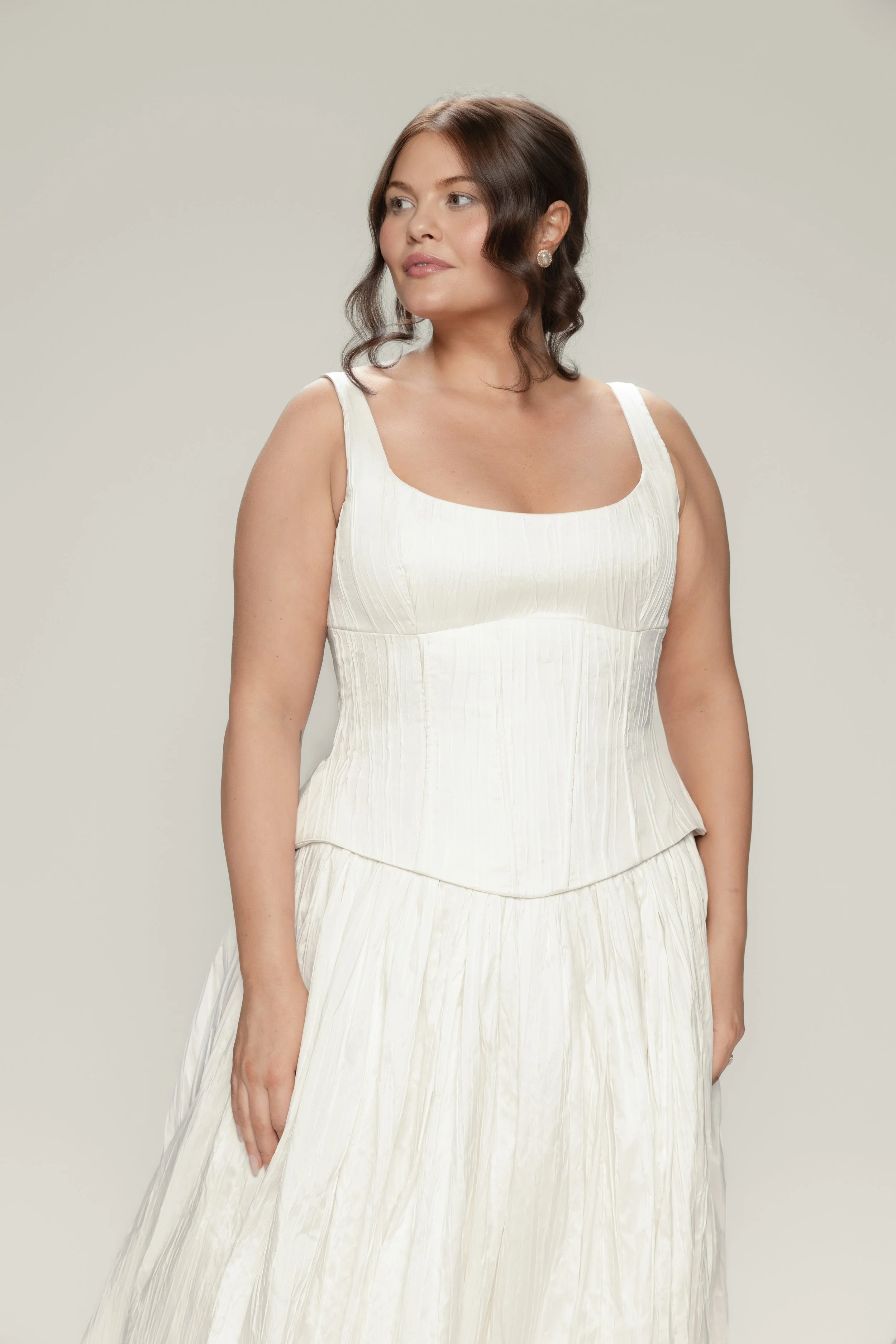 Valentina (pleated taffeta corset)