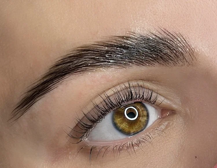 Keratin lash lift and natural brow styling treatment at AskCares lash and brow studio in Studio City