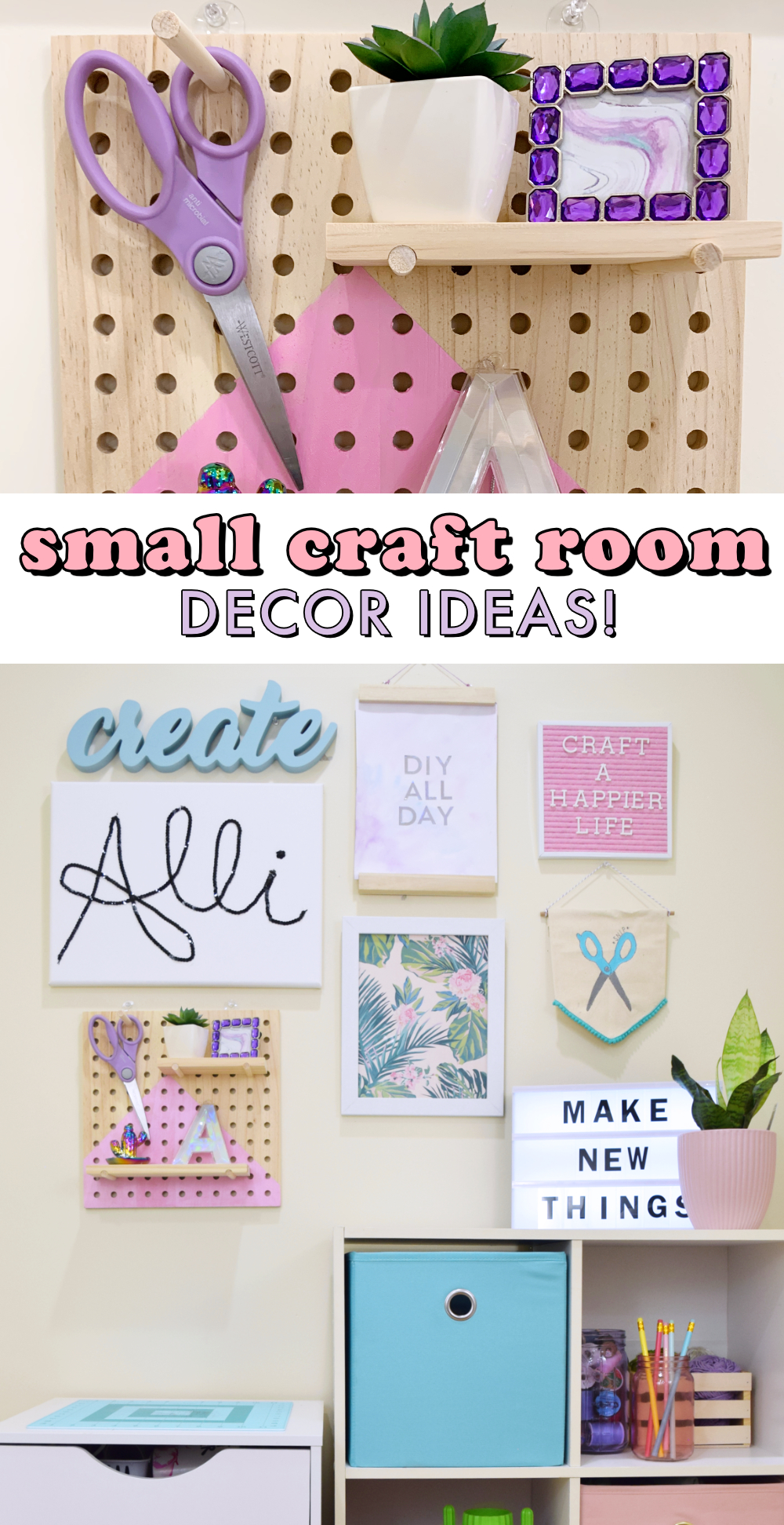 DIY Small Craft Room Makeover — Actually Alli