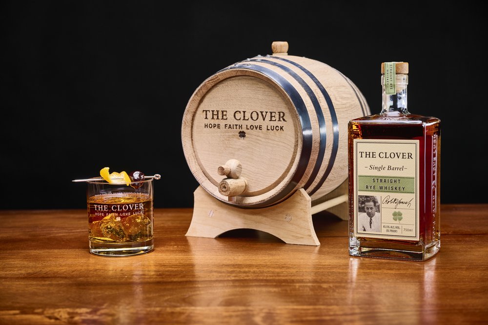 The Clover Oak Aging Whiskey Barrel