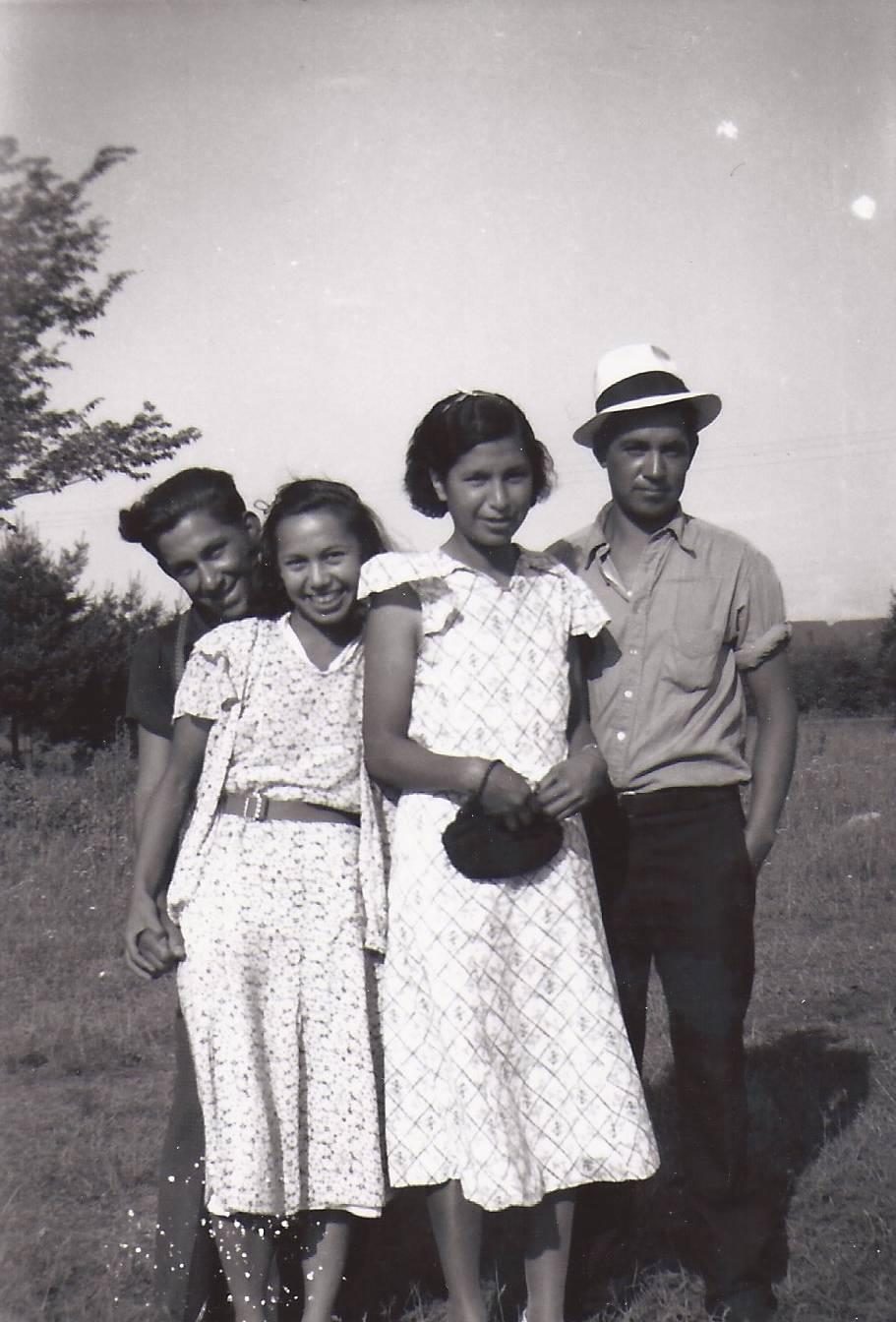 L-R Cornelius Abrams, Elise Abrams, Leo Erwin John Sr. &amp; Beatrice Logan