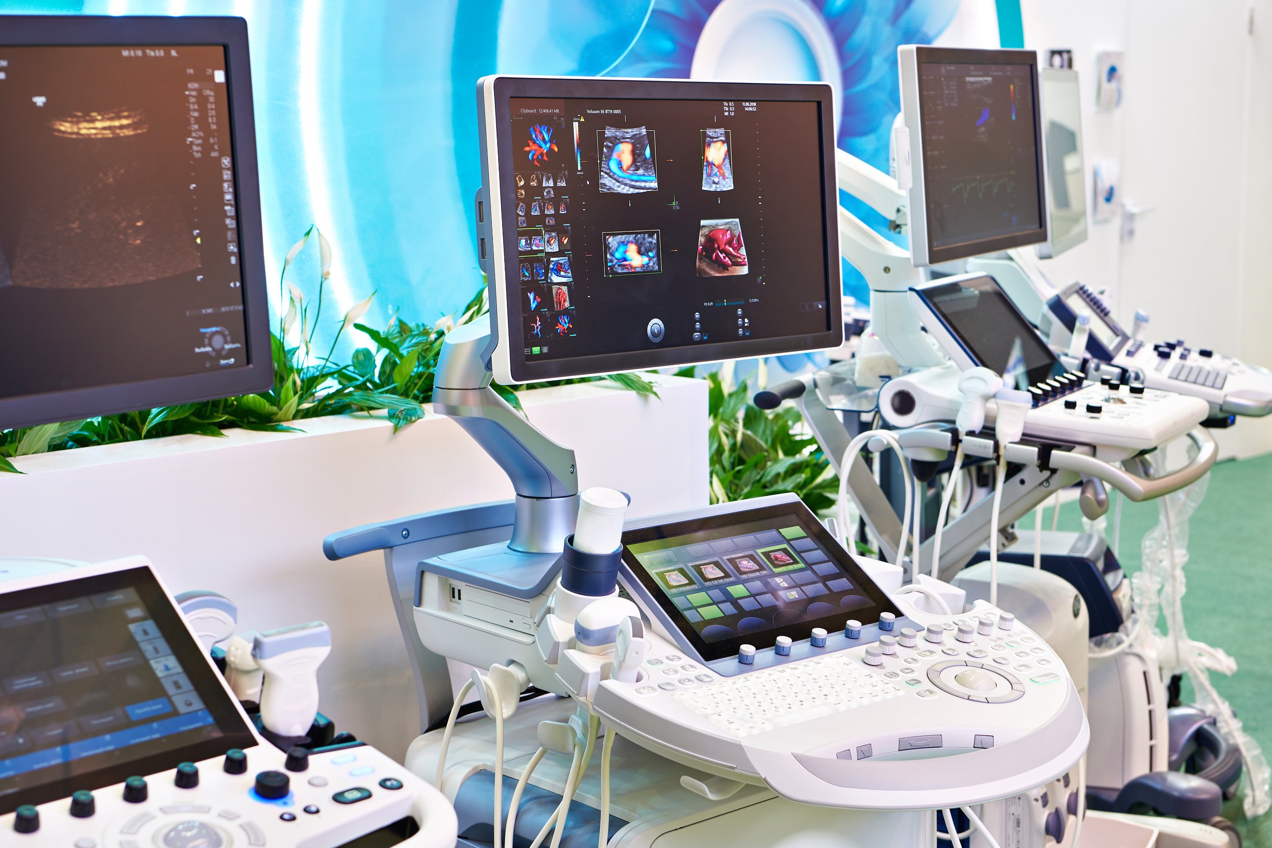 Medical ultrasound devices on exhibition