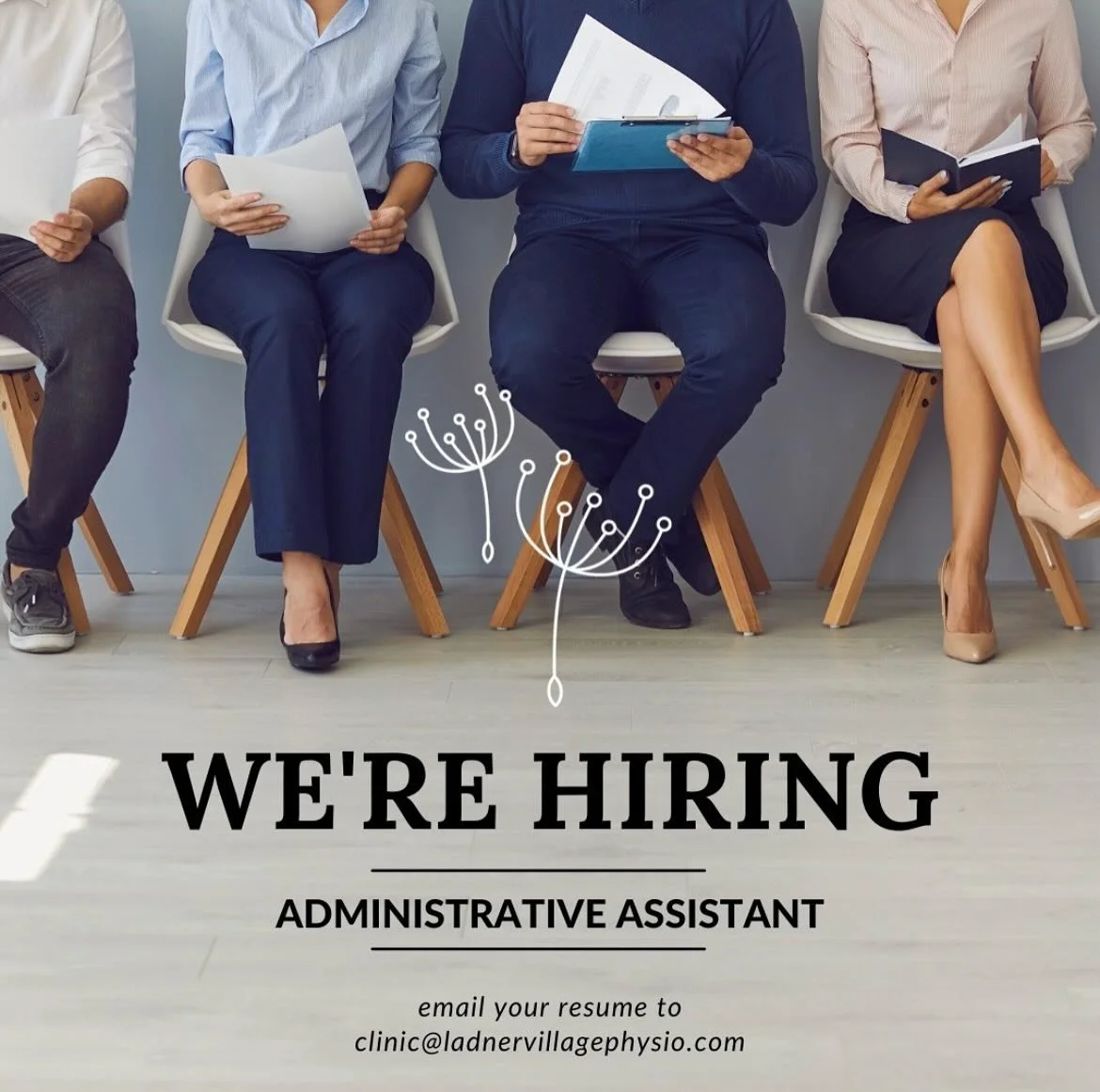 Ladner Village Physiotherapy is looking for a friendly and outgoing individual to work at our front desk on Wednesdays from 3:30-8:30pm.  Duties include welcoming clients, receiving payments, scheduling appointments and managing the phone. Some light