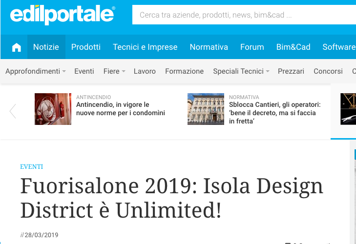 Isola Design District è Unlimited!