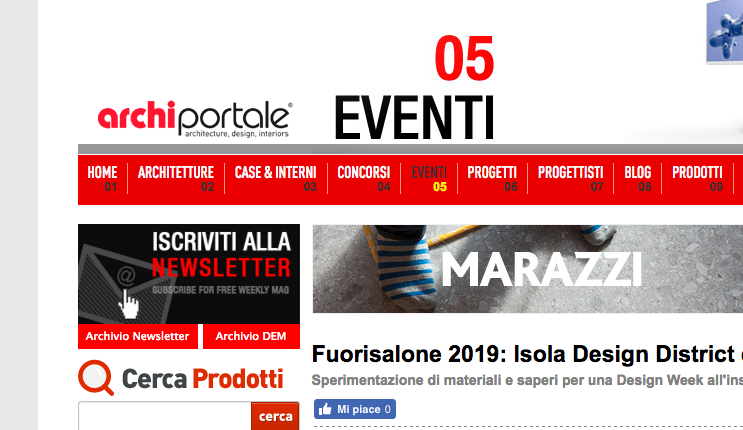 Archiportale- MILAN DESIGN WEEK 2019
