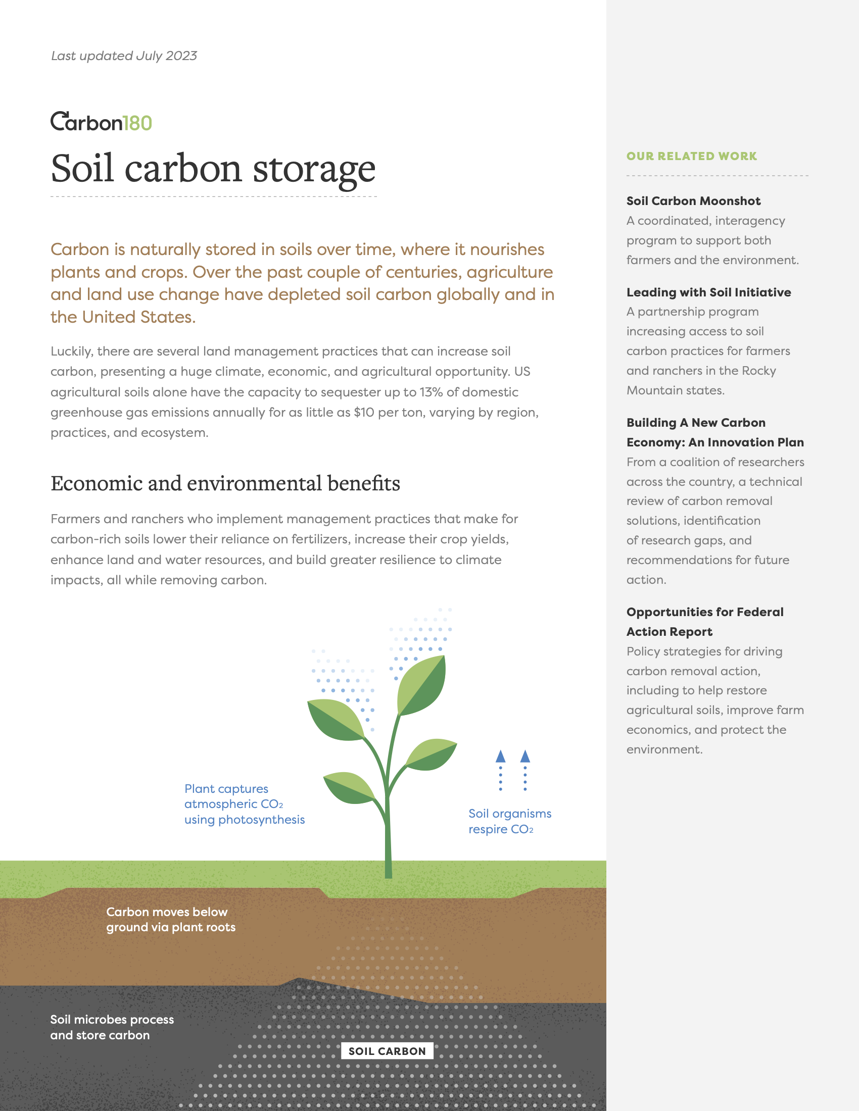 Soil Carbon Storage
