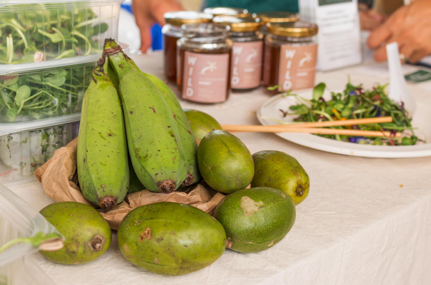 Buah Long Long and bananas