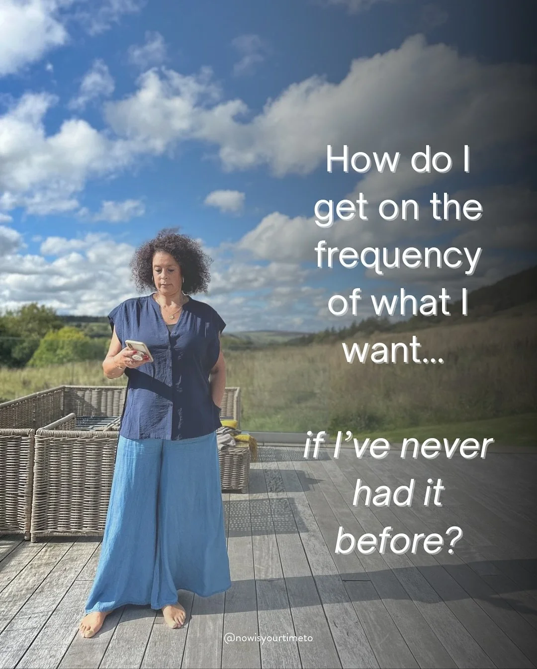 How TF do you get on the frequency of what you want&hellip; when you&rsquo;ve never had it before?🤔

That&rsquo;s the question everyone asks.

Because logically, it doesn&rsquo;t make sense.

But manifestation isn&rsquo;t logical - it&rsquo;s energe