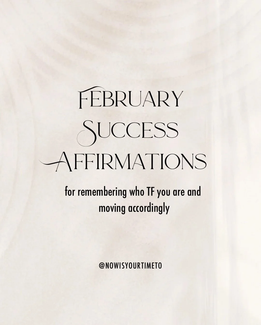 February. Full moon. Time to remember who TF you are.❤️&zwj;🔥

These aren&rsquo;t &lsquo;say it and hope&rsquo; affirmations. 
They&rsquo;re reminders of how you lead when you&rsquo;re grounded, regulated and anchored in who you are.

If one of thes
