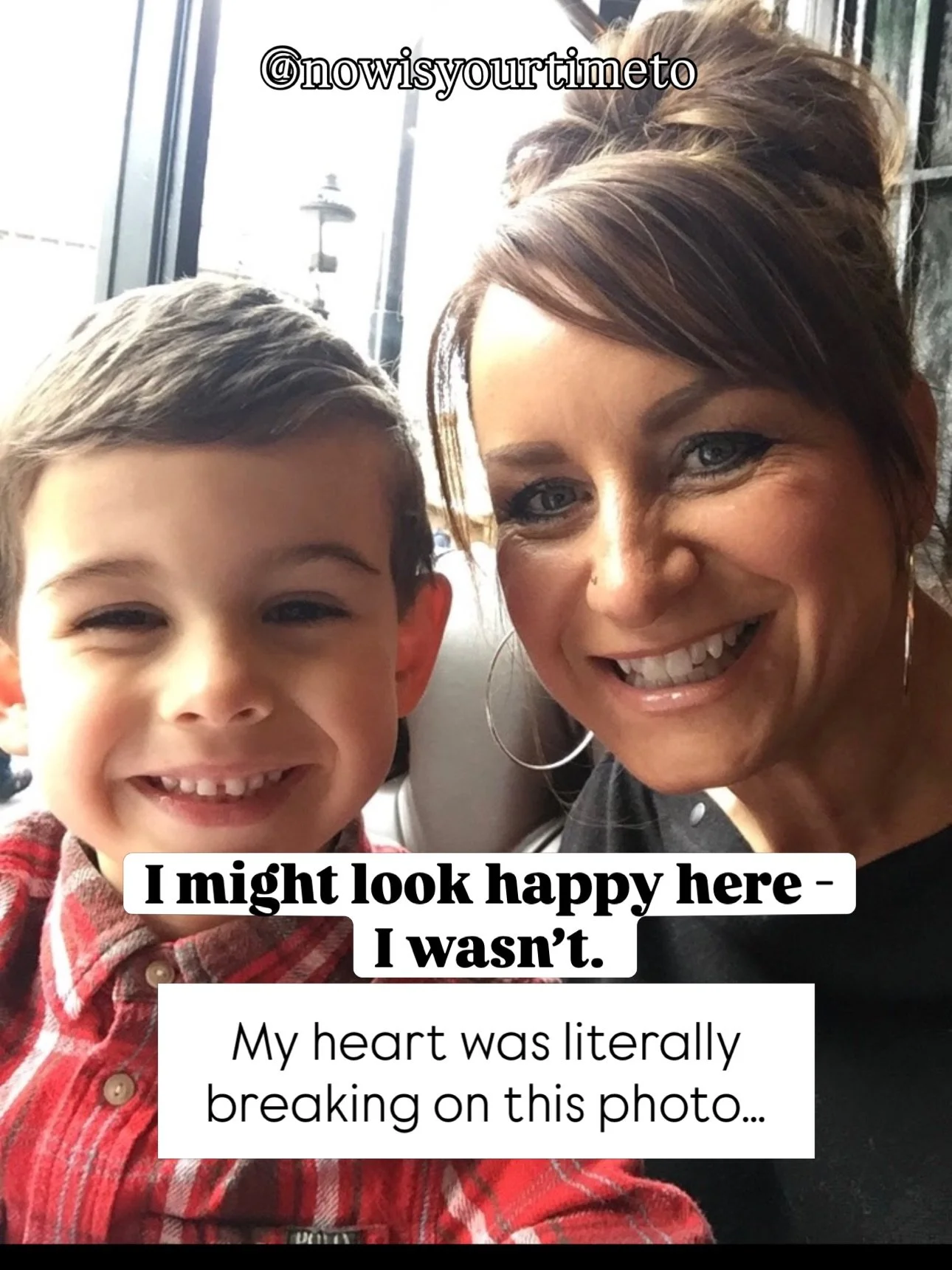 There&rsquo;s a photo of me smiling - and I was falling apart behind it.

Leaving Kaleb every week nearly broke me. The guilt. The ache. The tears on the motorway that eventually stopped - not because it got easier, but because I went numb just to co