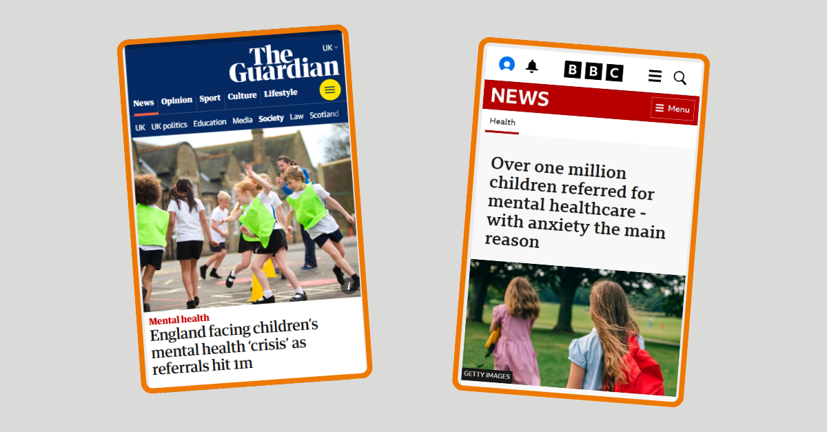 Mental health and education are in today’s headlines 