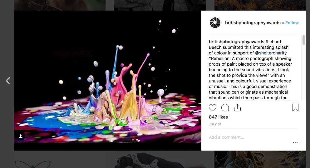 British Photography Awards Instagram