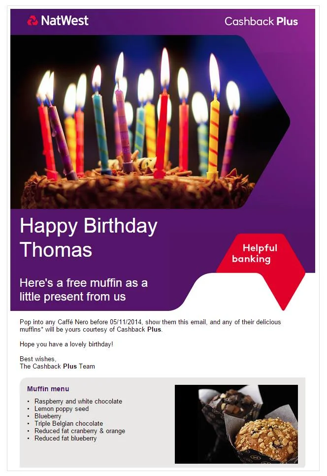 Nat West Bank - Email Campaign