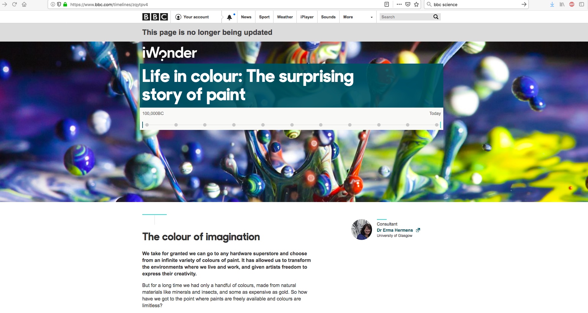 BBC Website (iWonder)