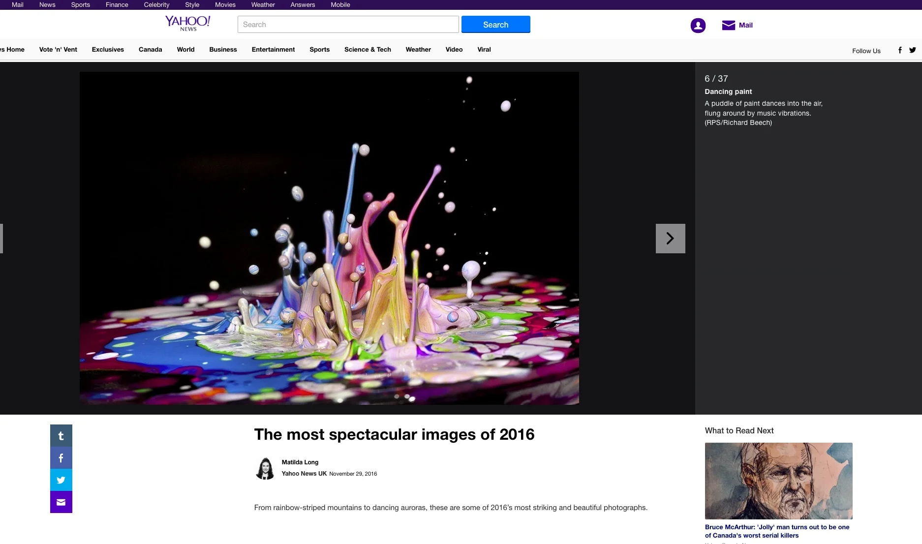 Yahoo News Website