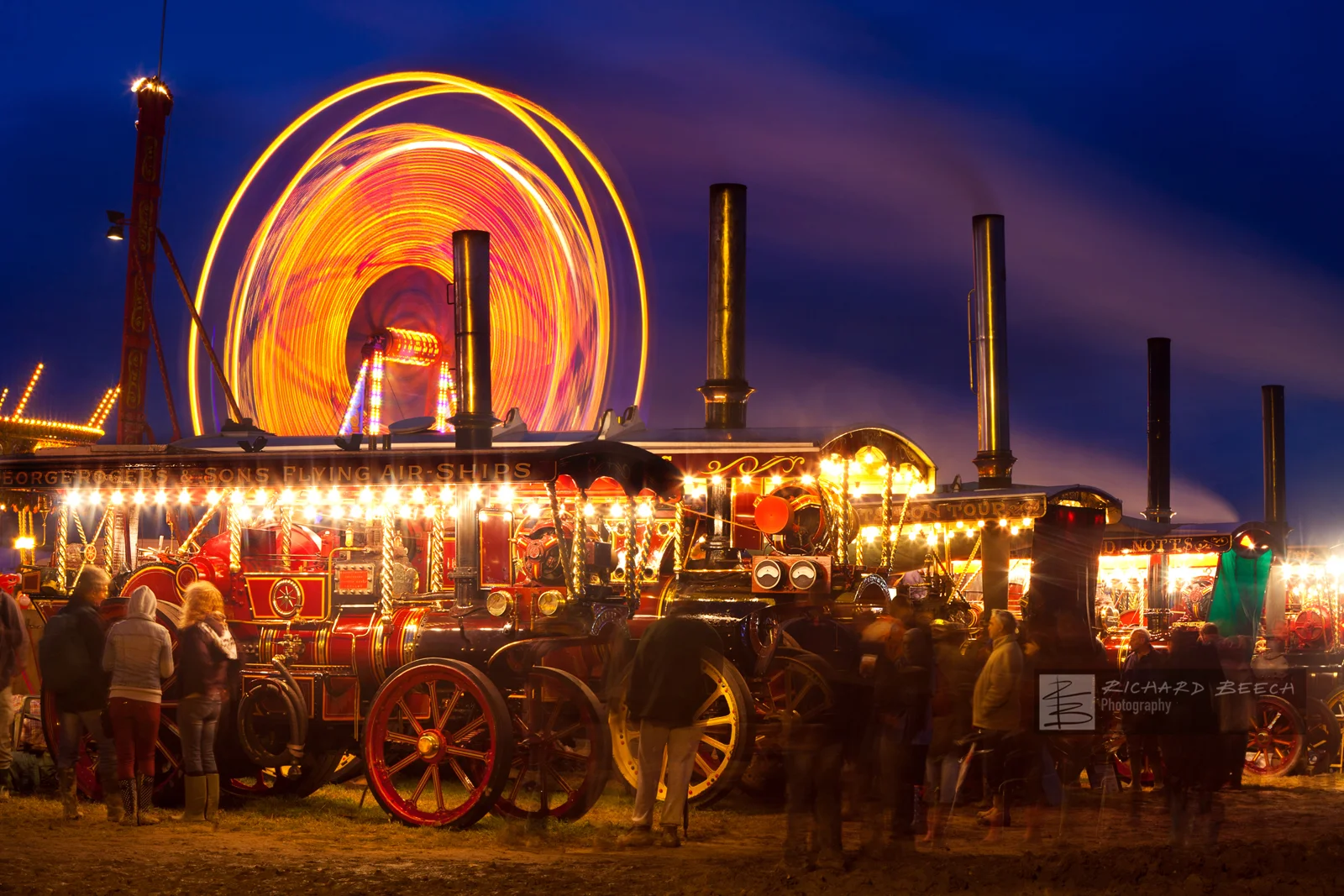 Great Dorset Steam Fair at Night