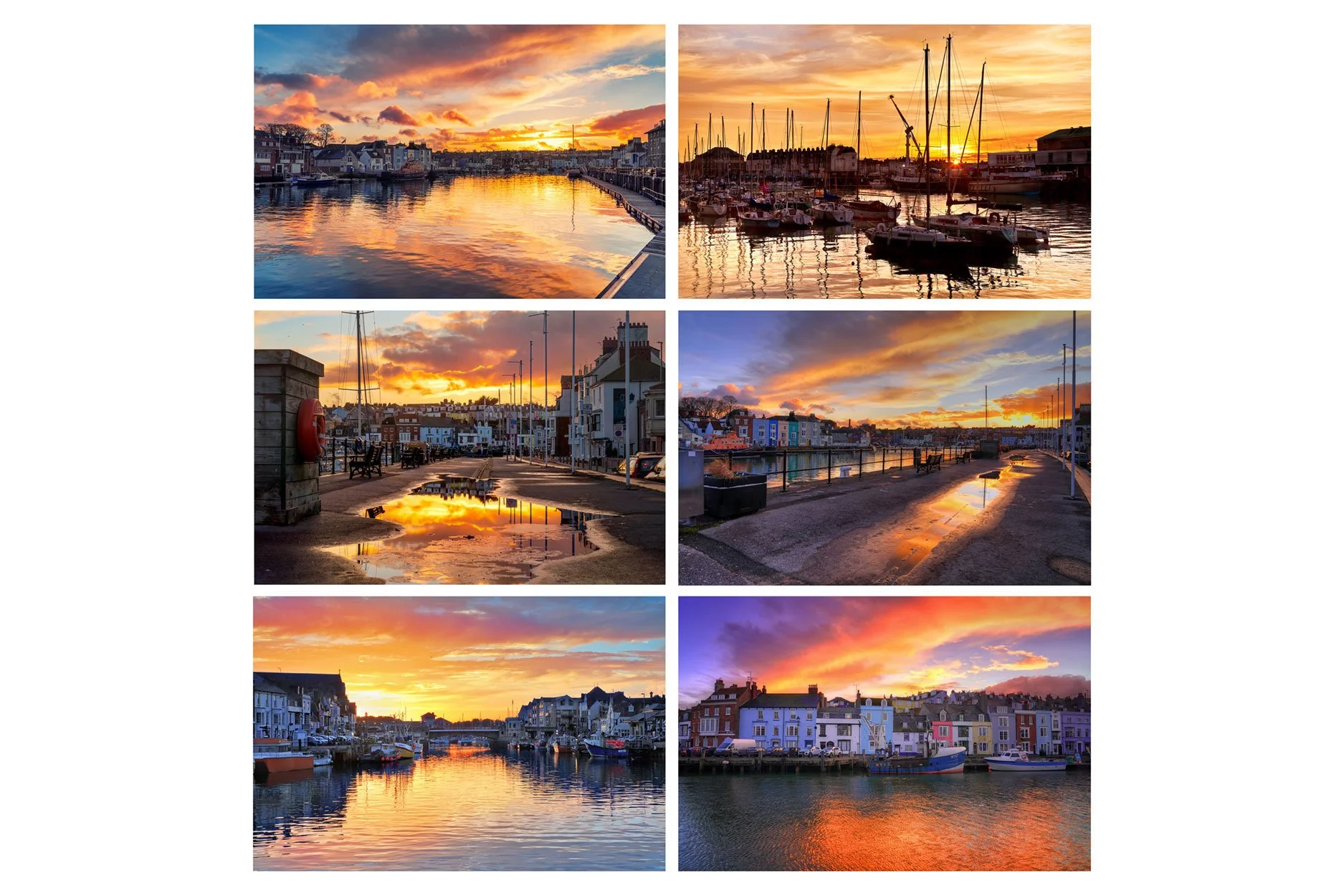 Fragments Series: Weymouth Harbour Sunset