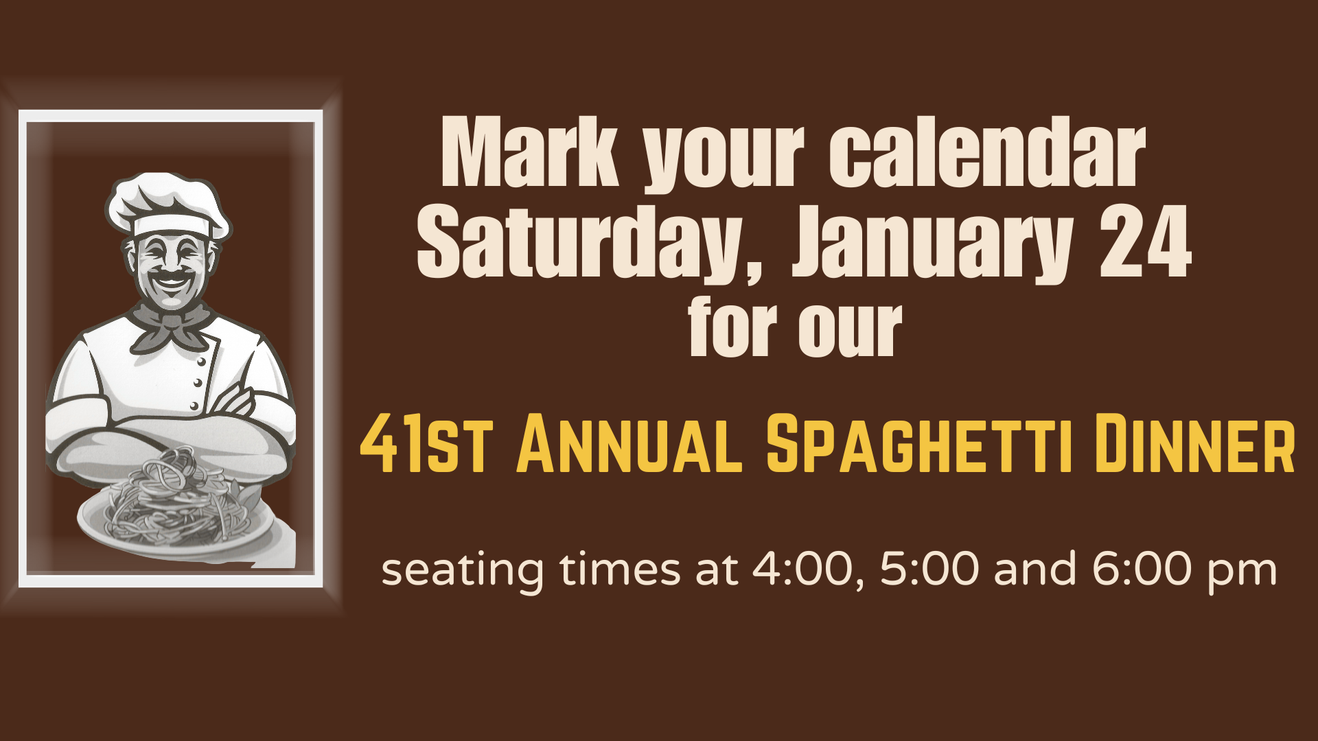 41st Stonybrook Spaghetti Dinner