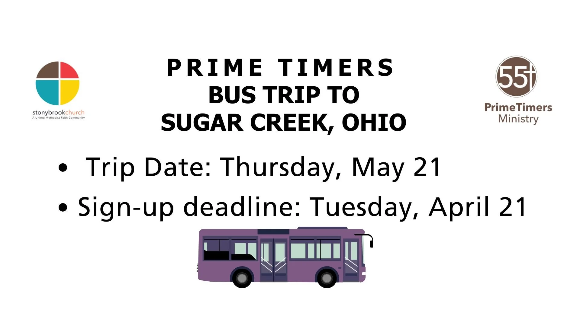 Prime Timers Bus Trip 