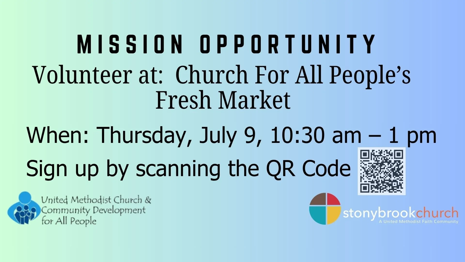 Church for All People Fresh Market