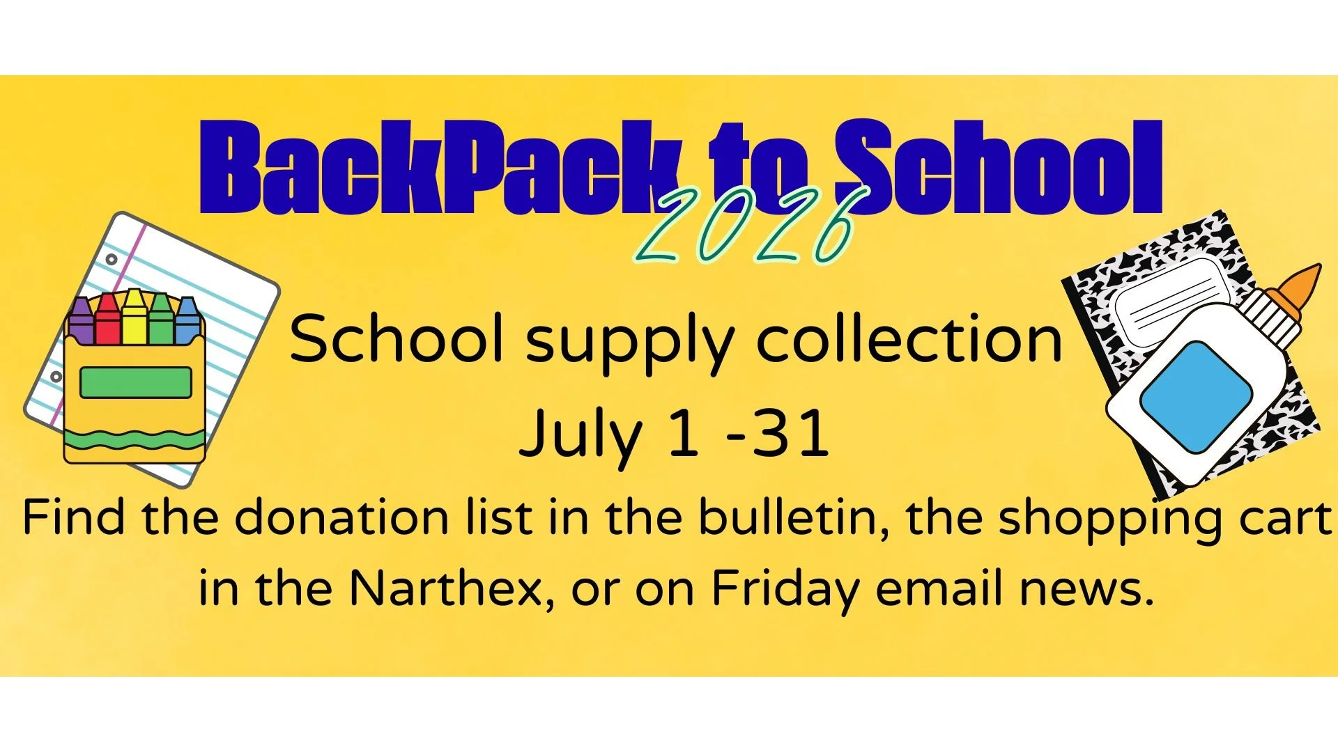 Back to School Supplies Collection 