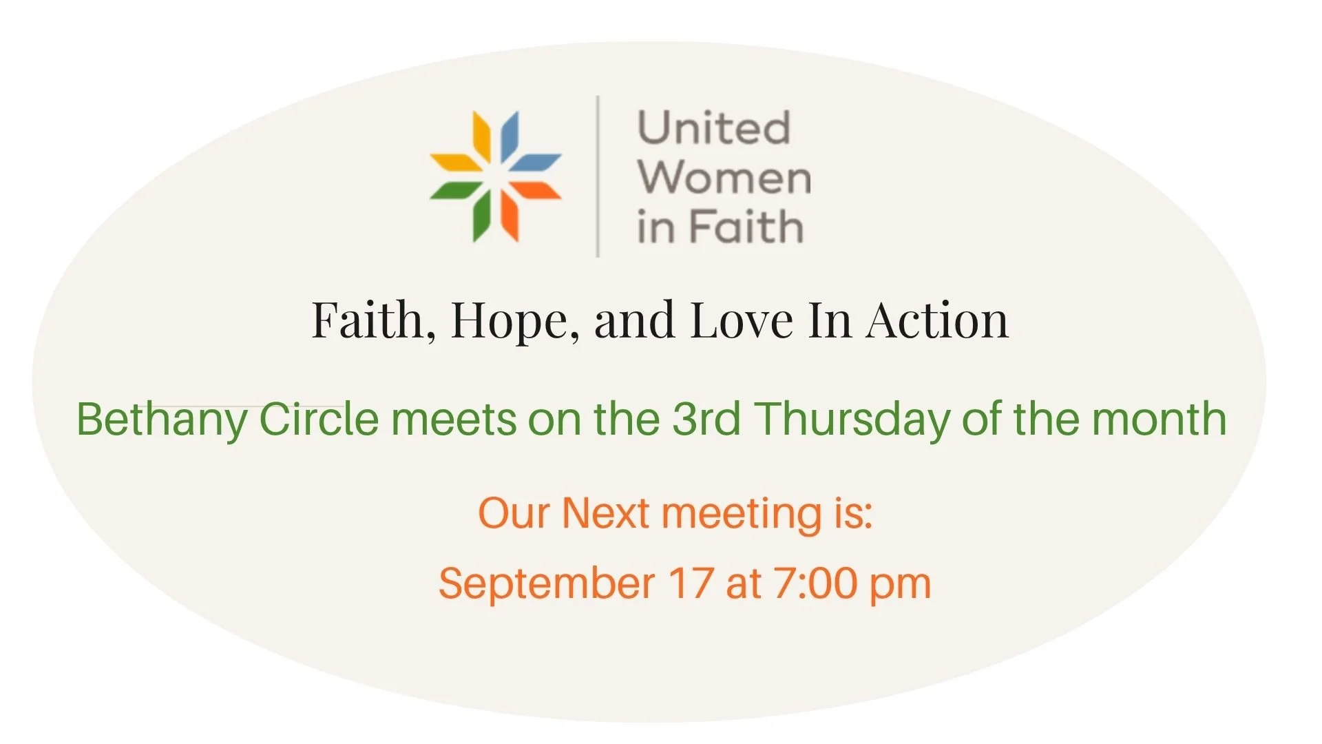 United Women in Faith Bethany Circle