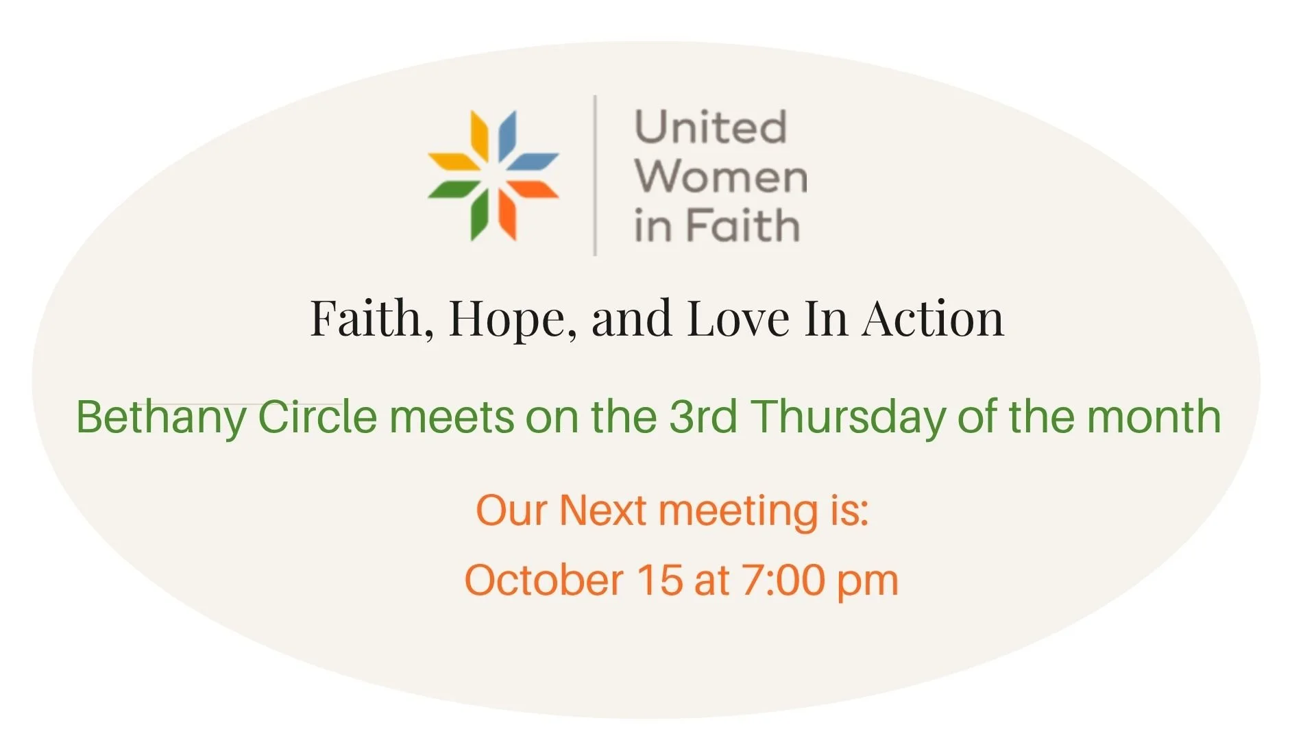 United Women in Faith Bethany Circle