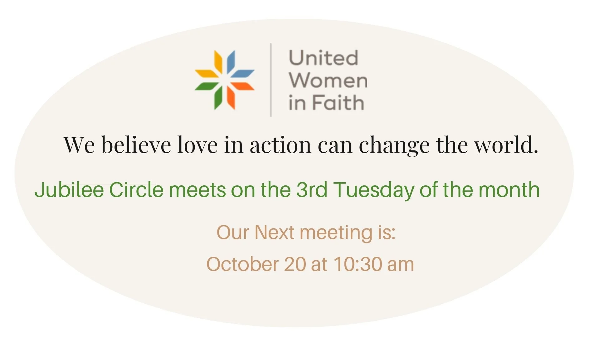 United Women in Faith Jubilee Circle