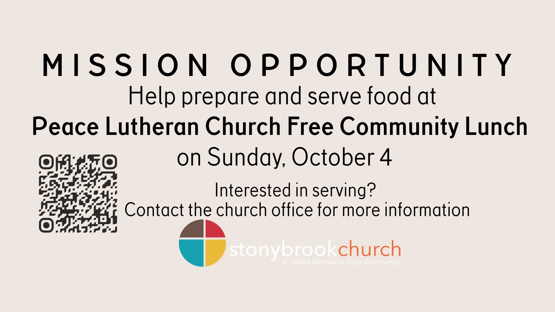 Peace Lutheran Church Free Community Lunch
