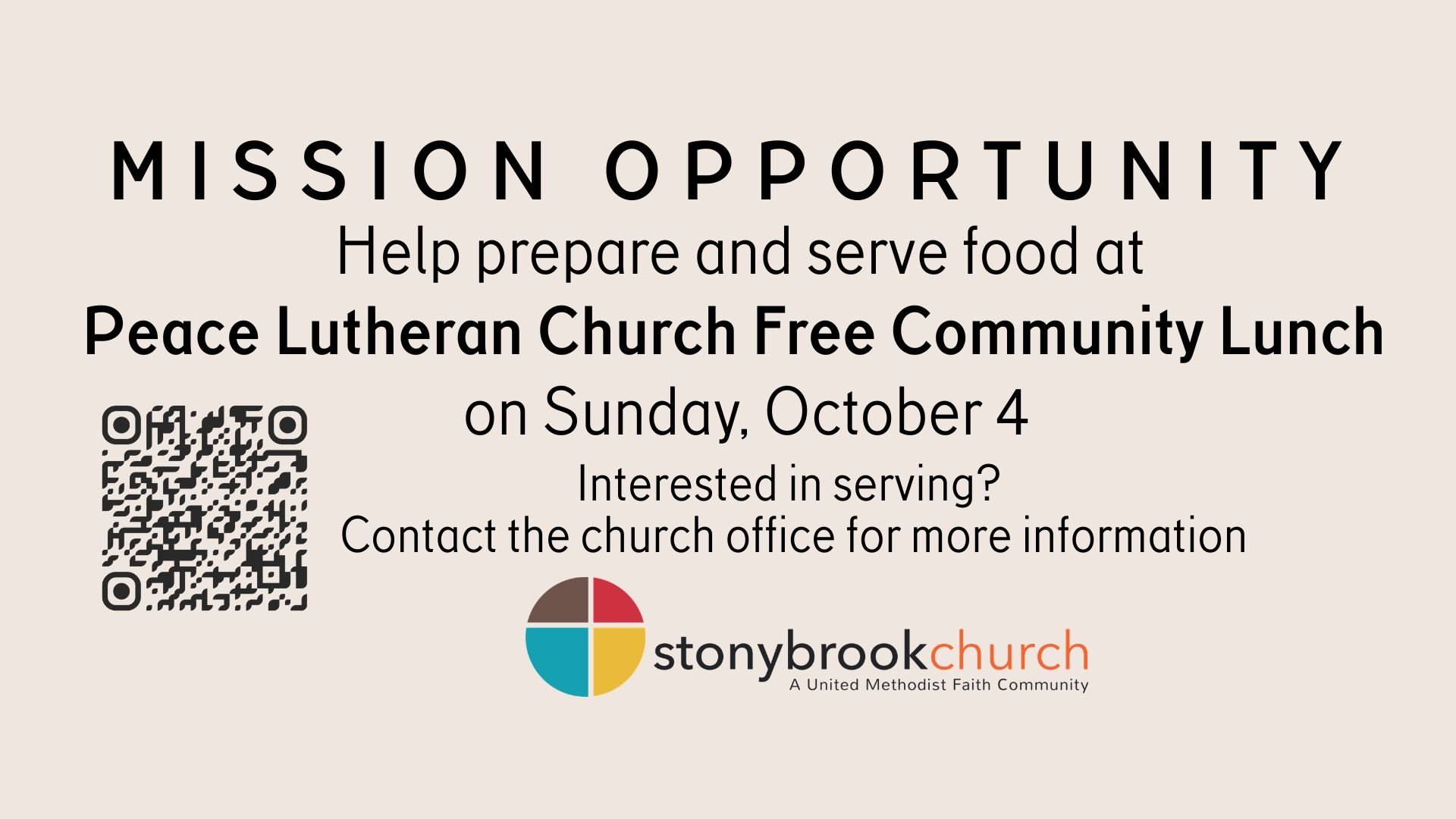 Peace Lutheran Church Free Community Lunch