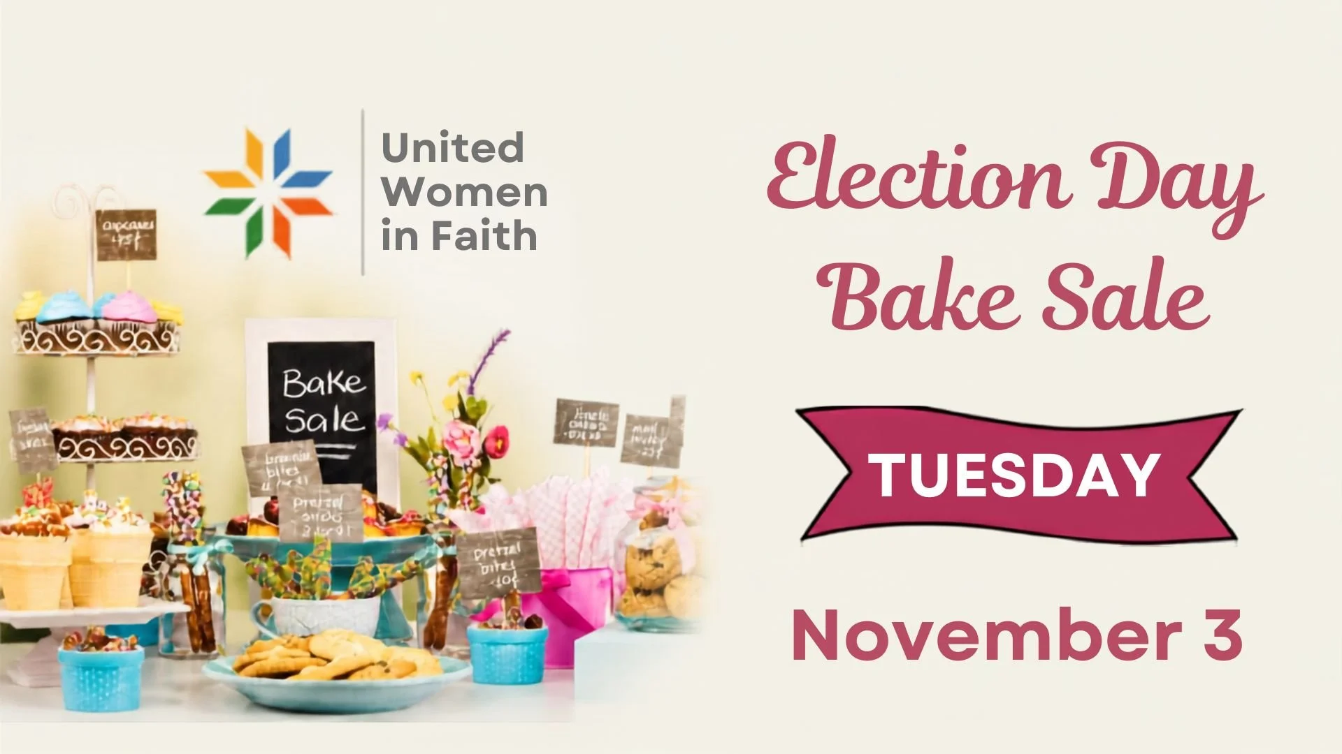 United Women in Faith Election Day Bake Sale
