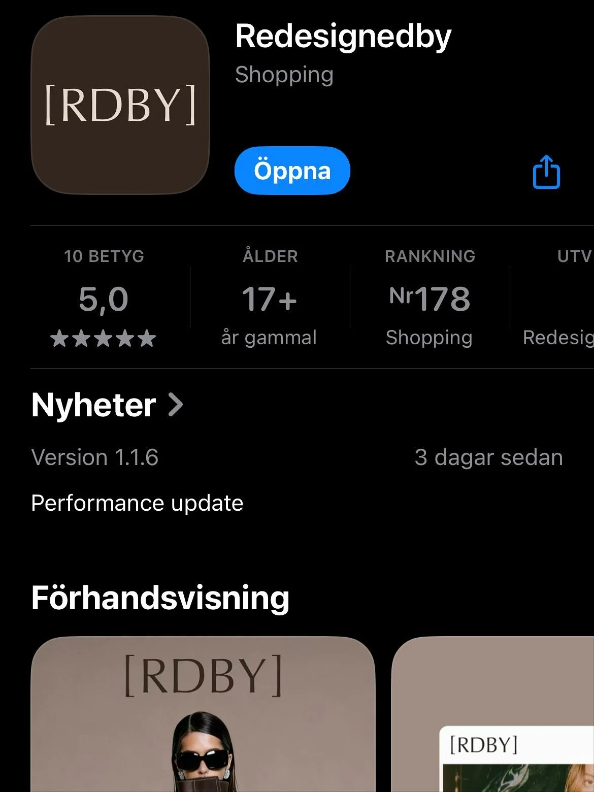 Nu &auml;r den lanserad, up and running! Appen ReDesign BY som samlar remakedesigners fr&aring;n olika delar av Sverige och erbjuder en plattform f&ouml;r f&ouml;rs&auml;ljning av v&aring;ra alster. Ladda ner den och se om du hittar n&aring;t du gill