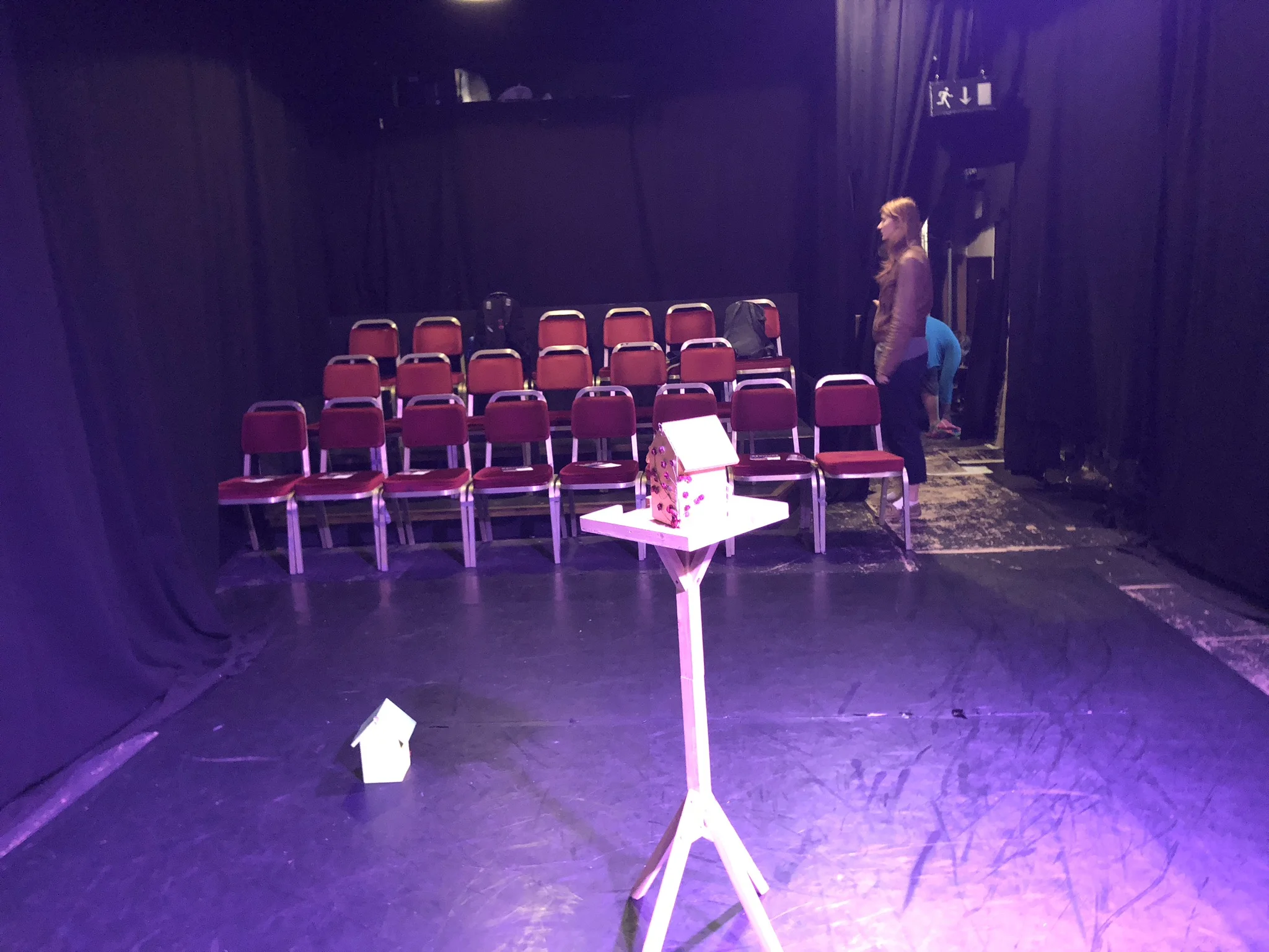 Waiting for the audience