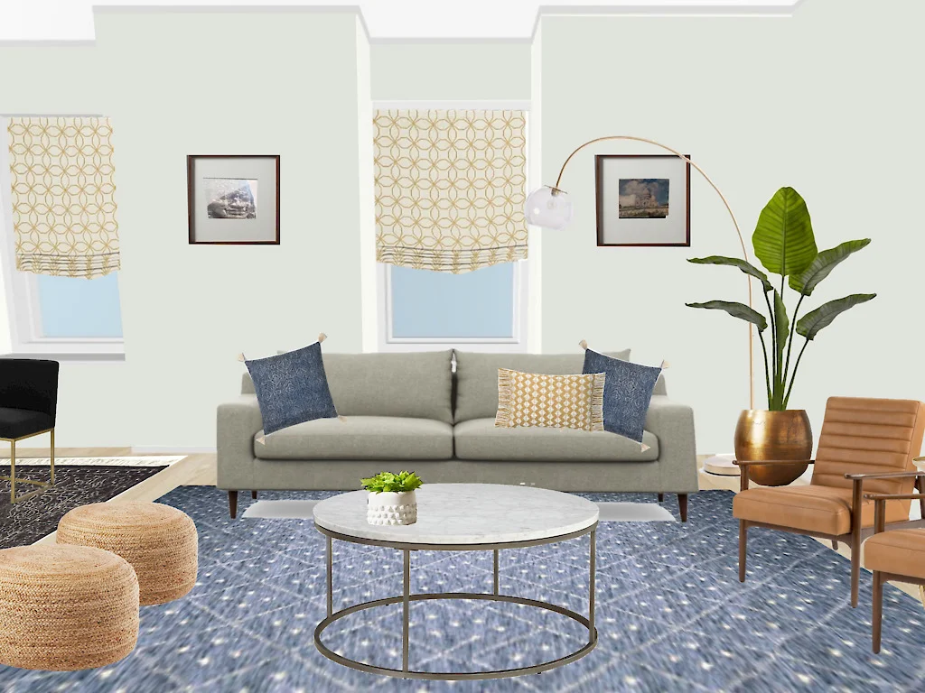 3D Virtual rendering for an e-design client by Noel Gatts at beam&bloom interiors