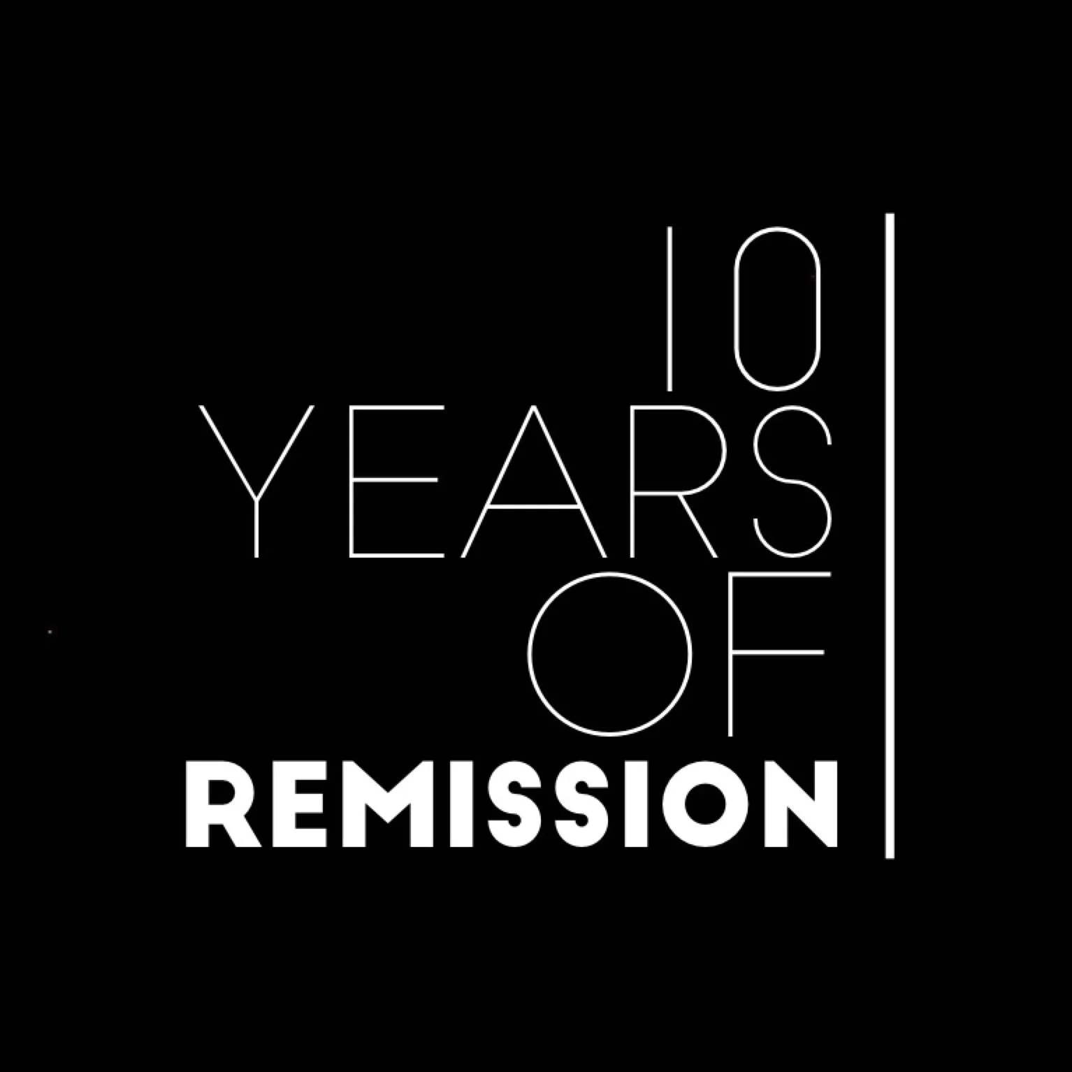 10 years of remission.