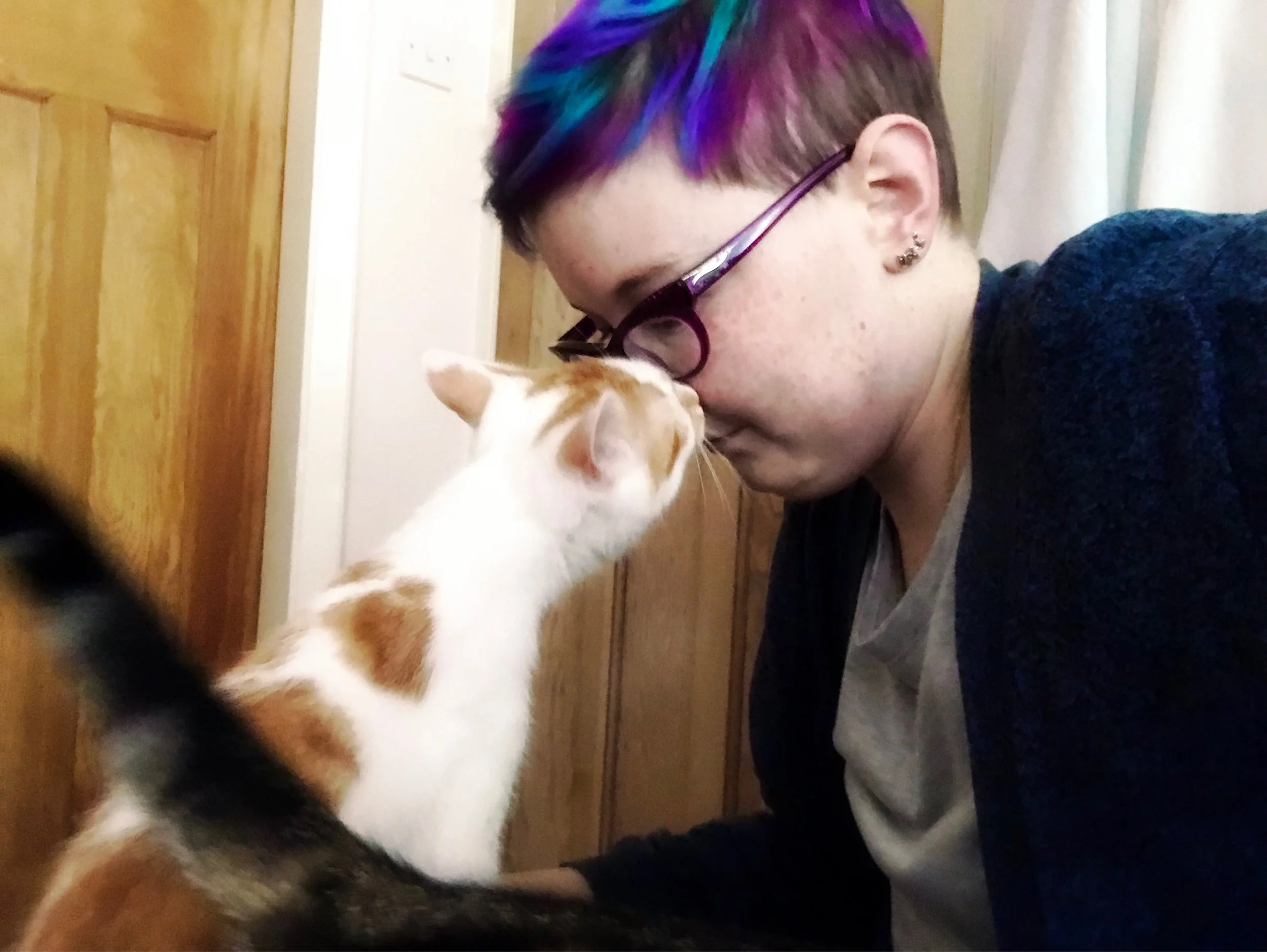 The 8th & 9th; Flat on the floor.